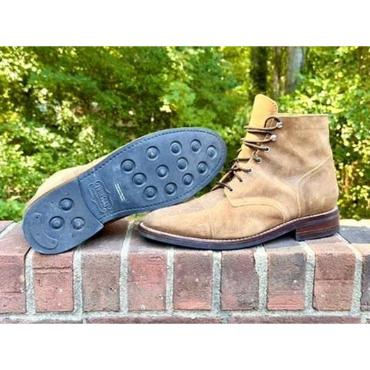 Thursday Boot Co Captain Mens 13.5 Safari Suede Cap Toe Lace Up Boots