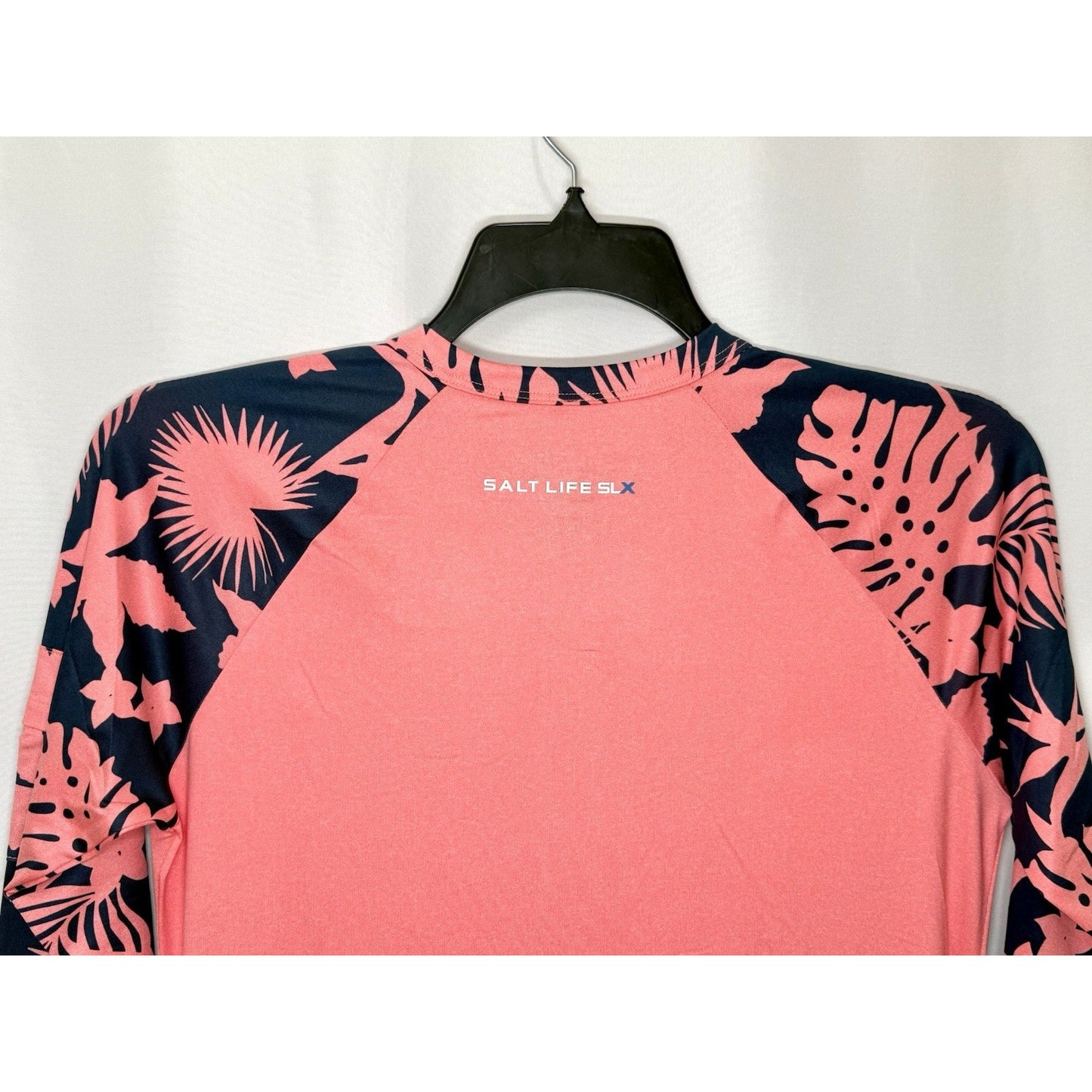 Salt Life Womens Escapism SLX Long Sleeve Performance Dress In Coral Heather NWT