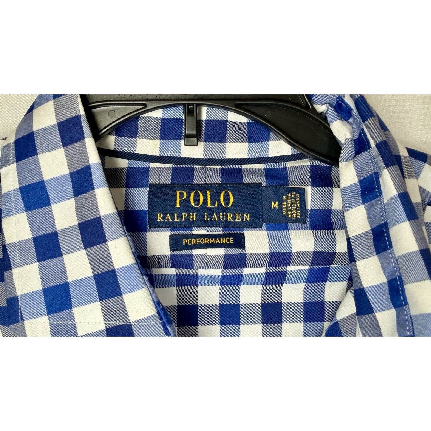 Polo Ralph Lauren Shirt, Performance Blue Classic Size Medium $138 Retail
