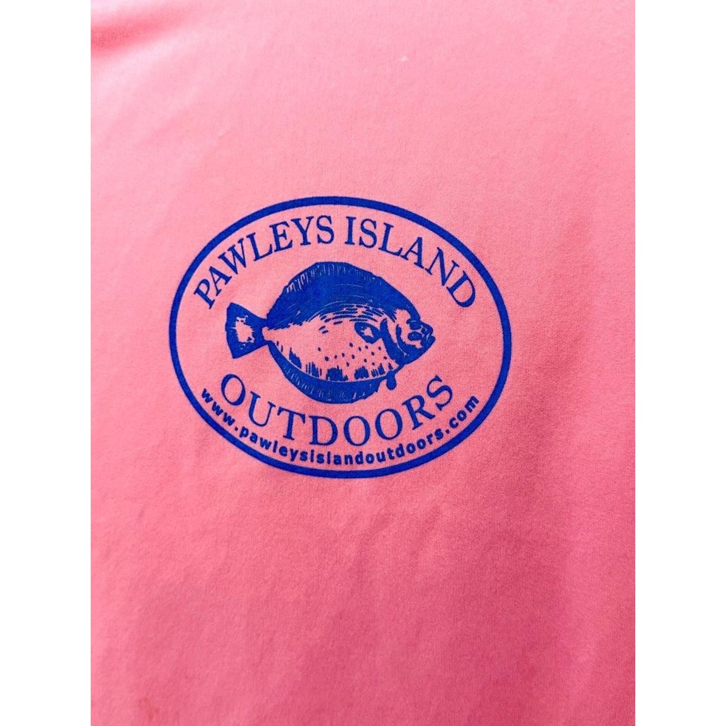 Denali Performance Apparel Pawleys Island Outdoors Fishing Shirt Pink Mens M L/S