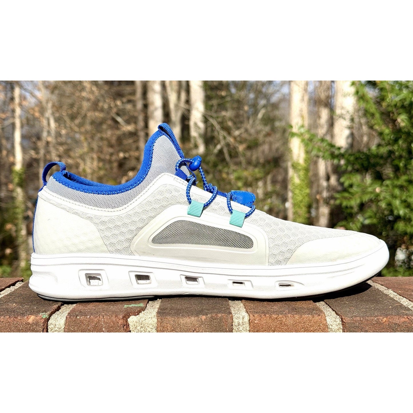Magellan Outdoors Pro Fish Men's Angler 2.0 Boat Shoes Mens Size 11 White & Blue