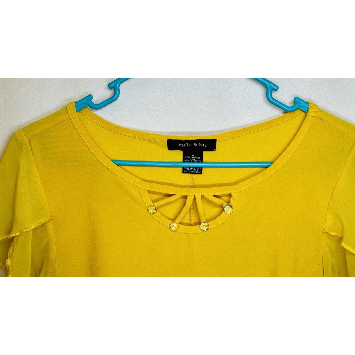 Adele & May Women’s Medium Mustard Yellow Blouse