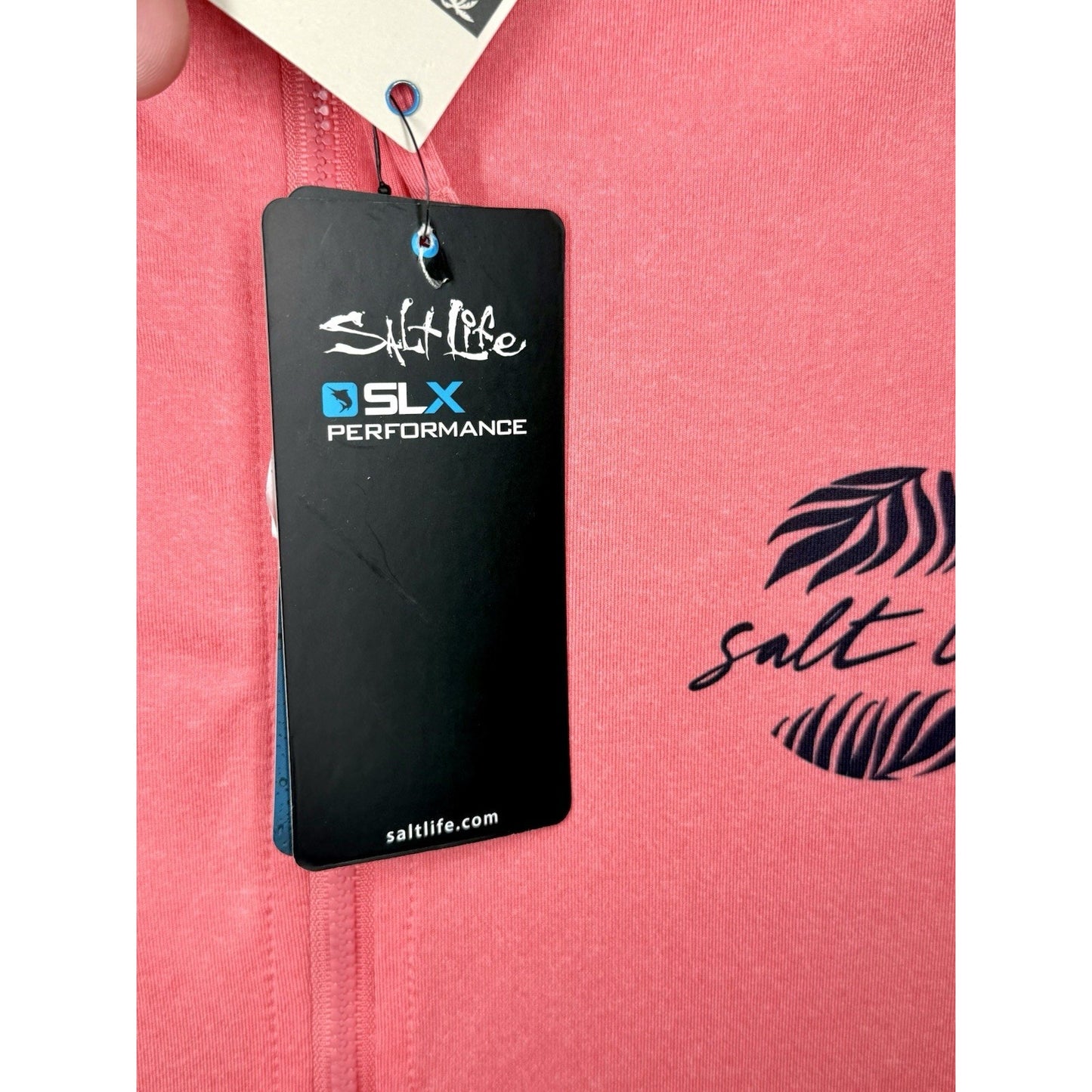 Salt Life Womens Escapism SLX Long Sleeve Performance Dress In Coral Heather NWT