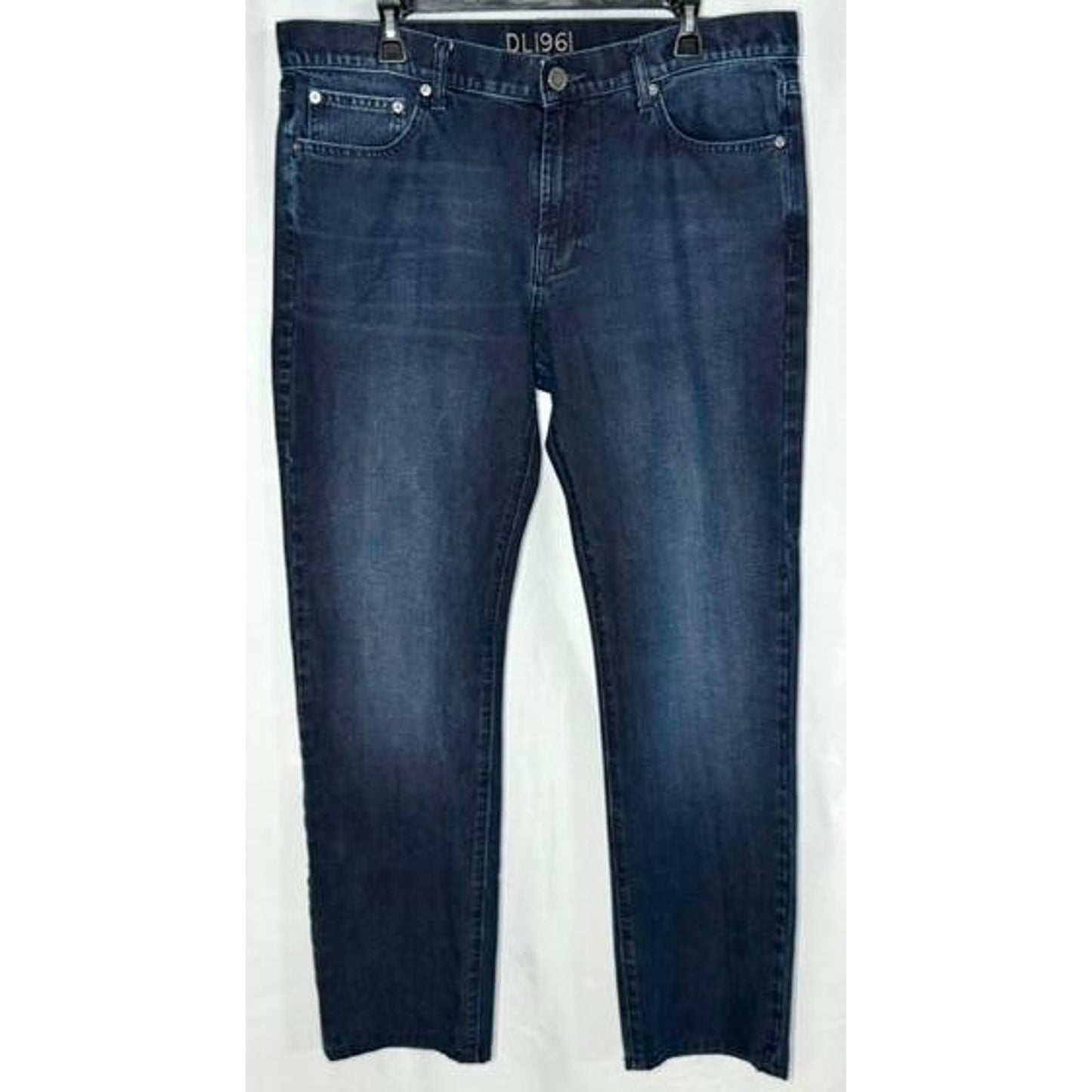 DL1961 Jeans Mens 36 Blue Denim DLX 360 Comfort Stretch Straight Leg