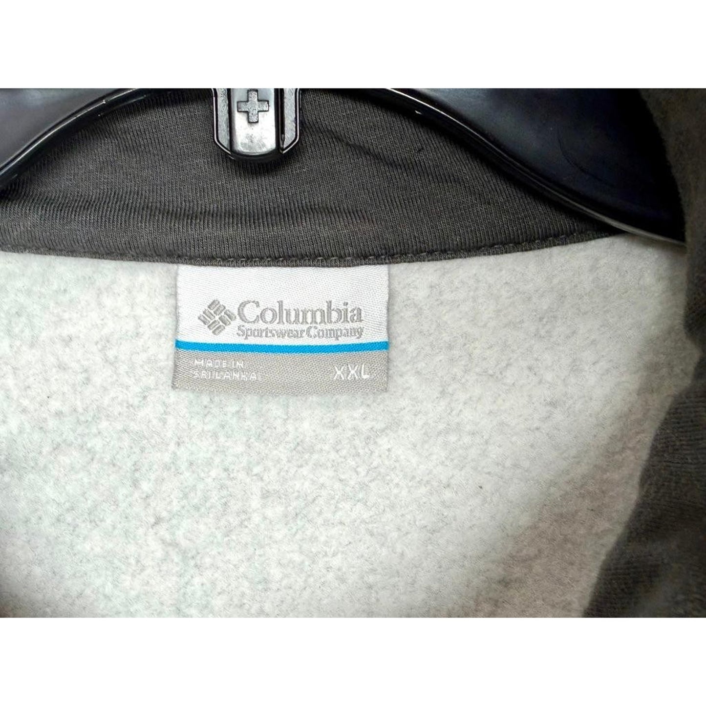 Columbia Sportswear Mens XXL Gray Fleece Lined 1/4 Zip Pullover Sweater AM6771