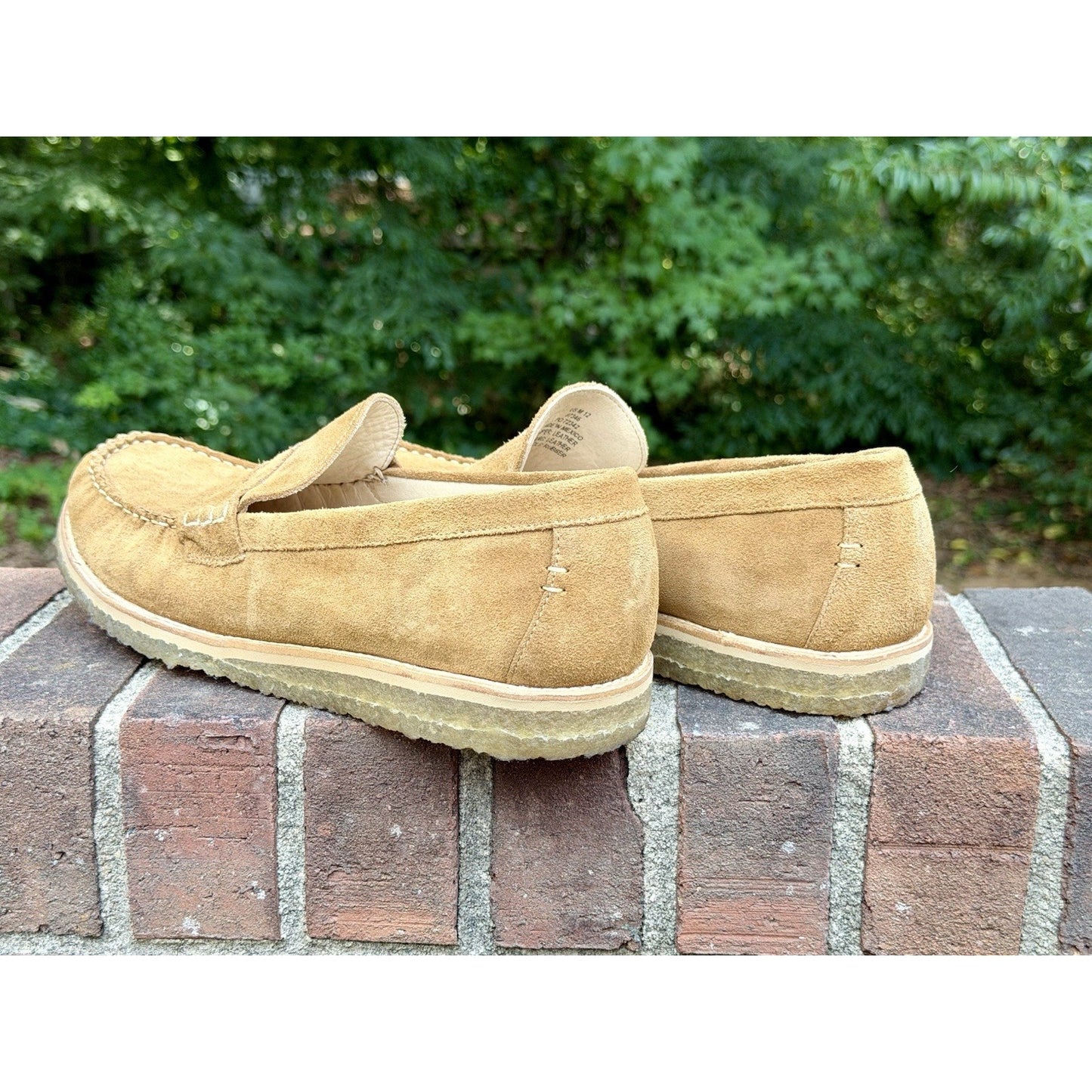 LUCA Drift Penny Loafer Suede Crepe Sole Men’s Size 12 Honey Tan Worn Once