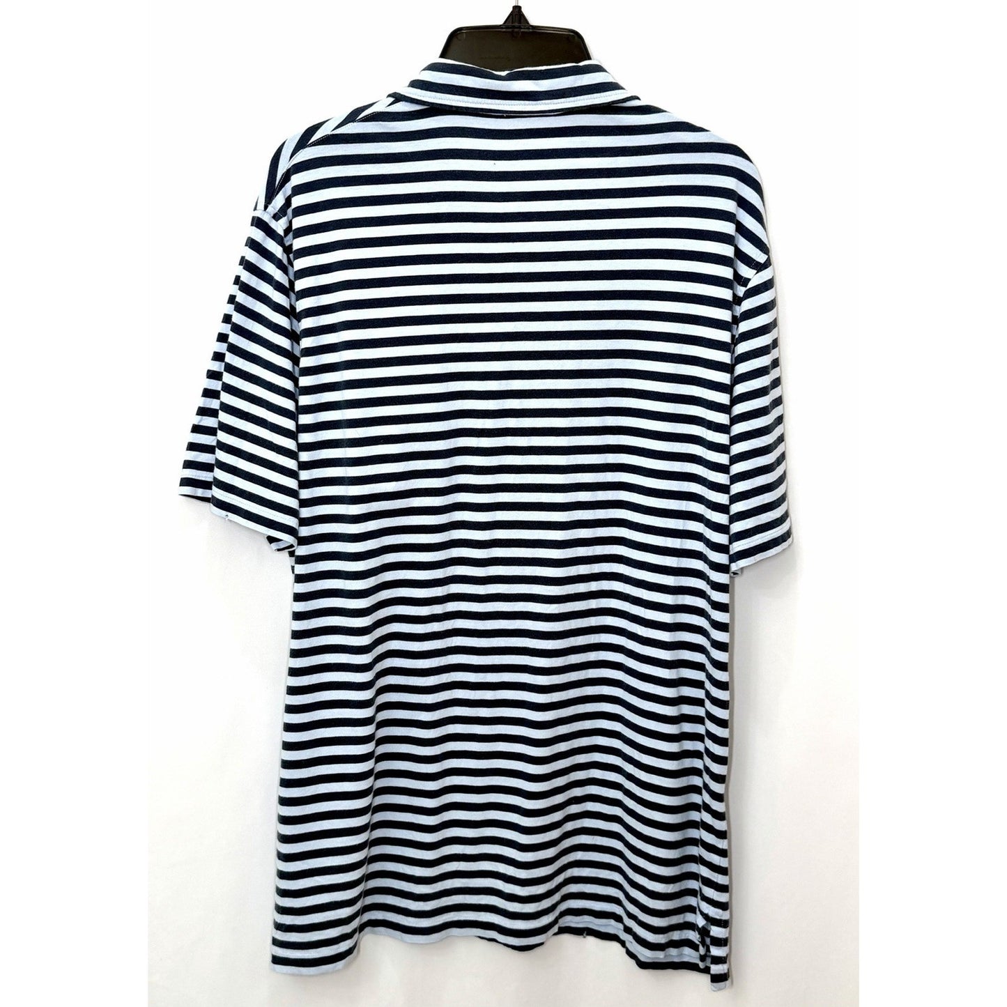 POLO RALPH LAUREN MEN'S SOFT KIND ONE POCKET STRIPED POLO SHIRT SIZE LARGE GREAT