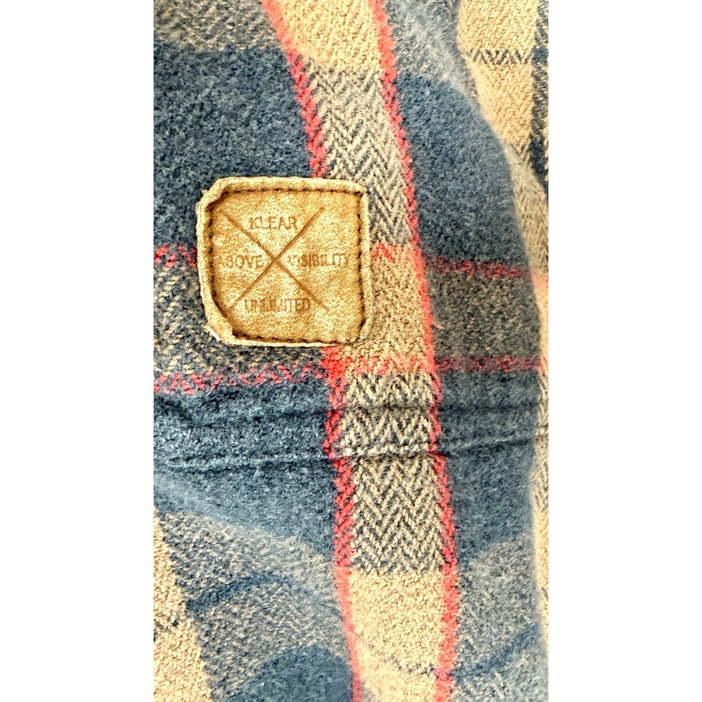 KAVU Men's Big Joe Flannel Shirt Large Plaid Cotton Corner Clay Size XXL