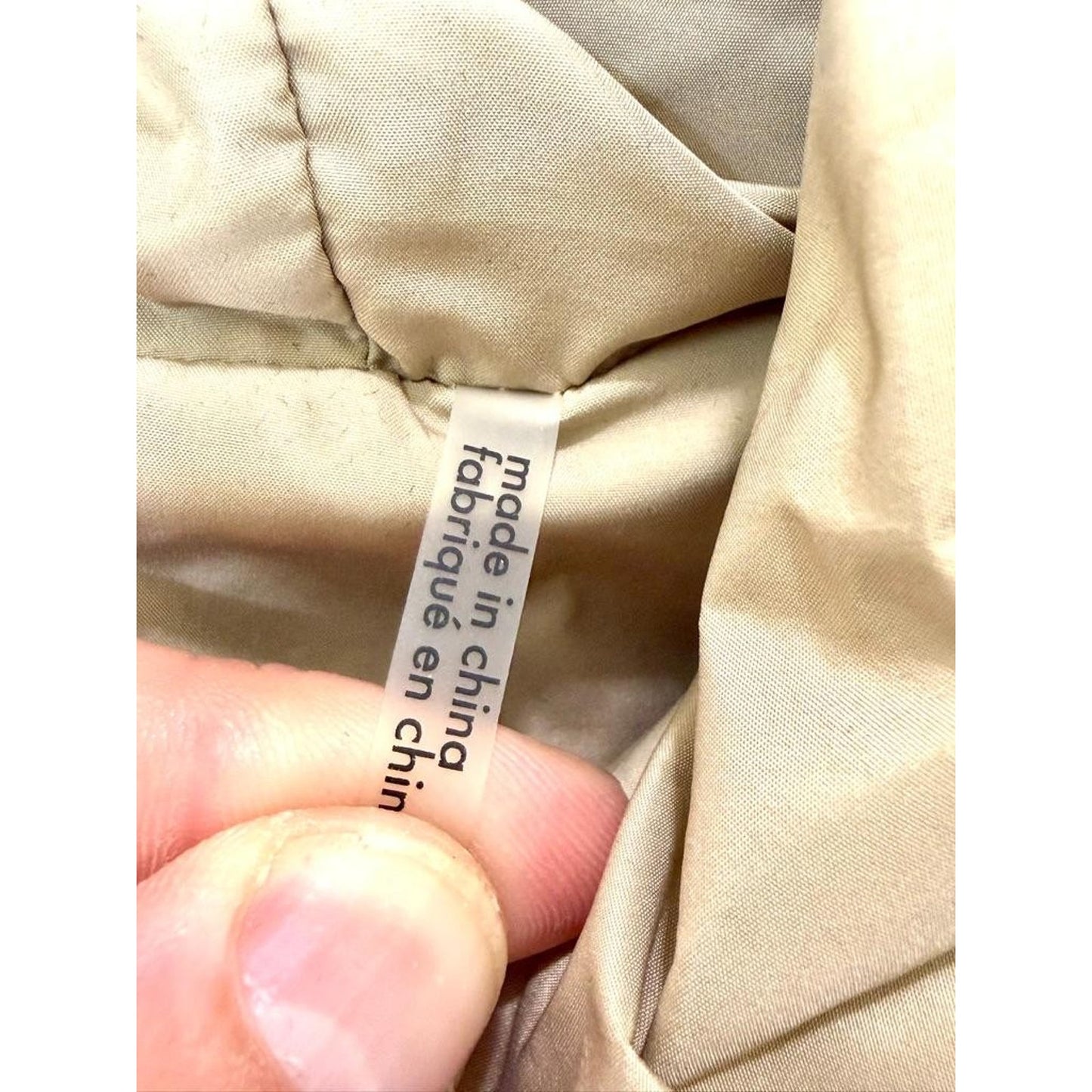 Cole Haan Signature Hooded Puffer Jacket Womens Large Beige Down Blend Parka