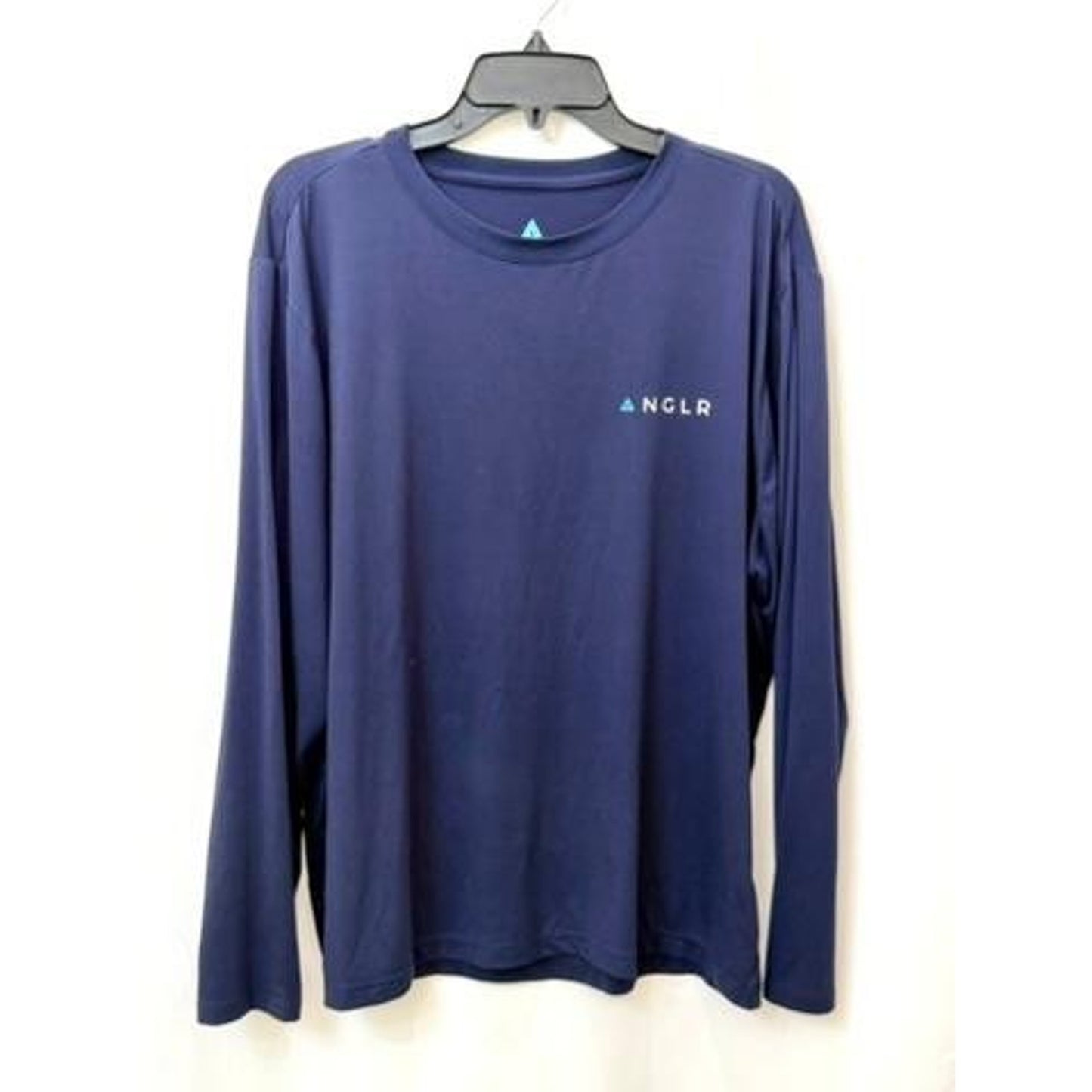 ANGLR Fishing Gear Shirt Mens Large Blue Long Sleeve Cast Your Adventure Egypt