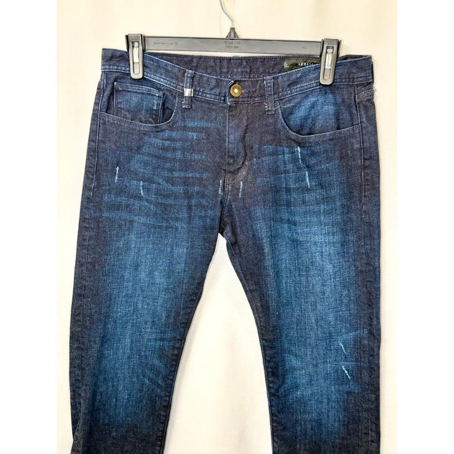 Armani Exchange J13 Slim Jeans Mens Size 34 Dark Wash Blue Denim