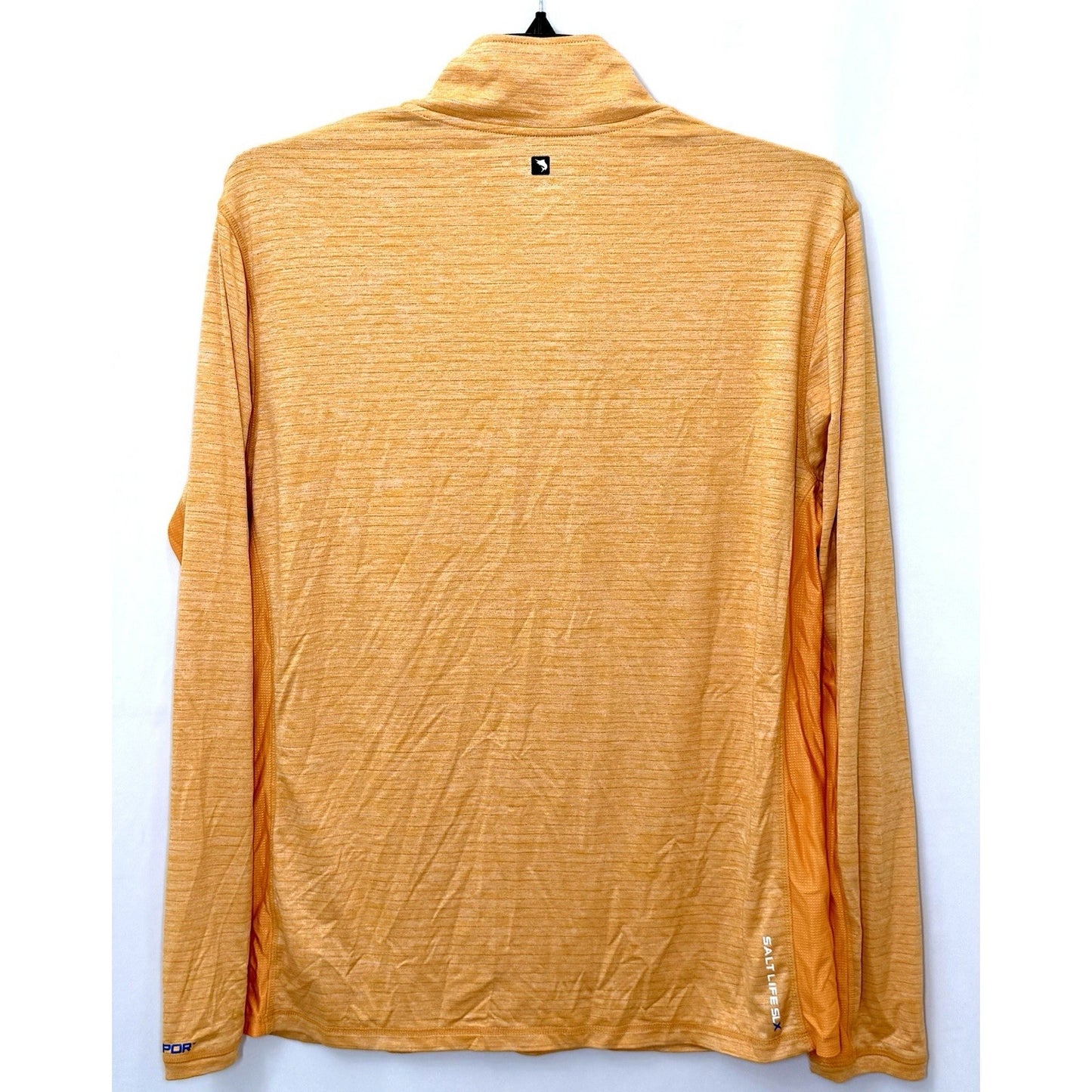 Salt Life Performance SLX Uvapor 1/4 Zip Pullover Orange Size L (Missing Zipper)