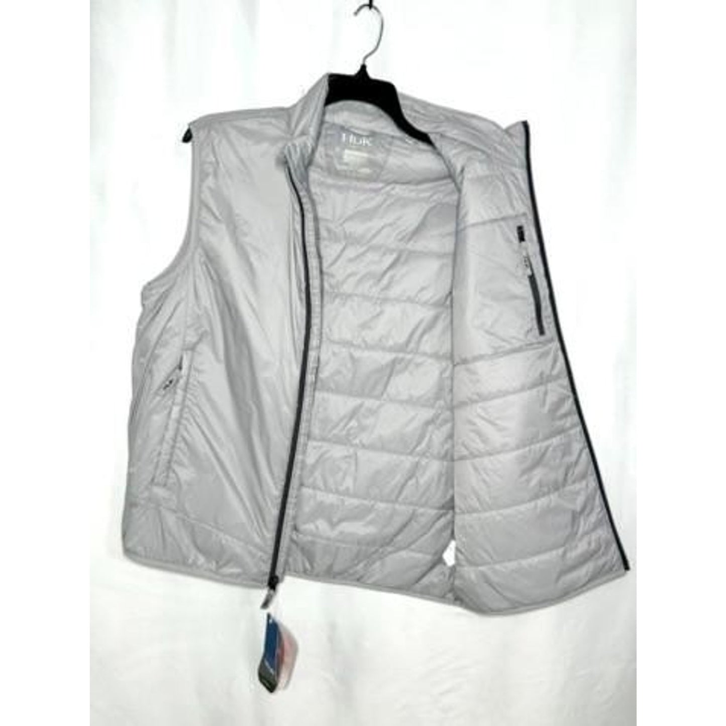 Huk Waypoint Insulated Vest Mens Large Gray Primaloft Fishing Full Zip New NWT