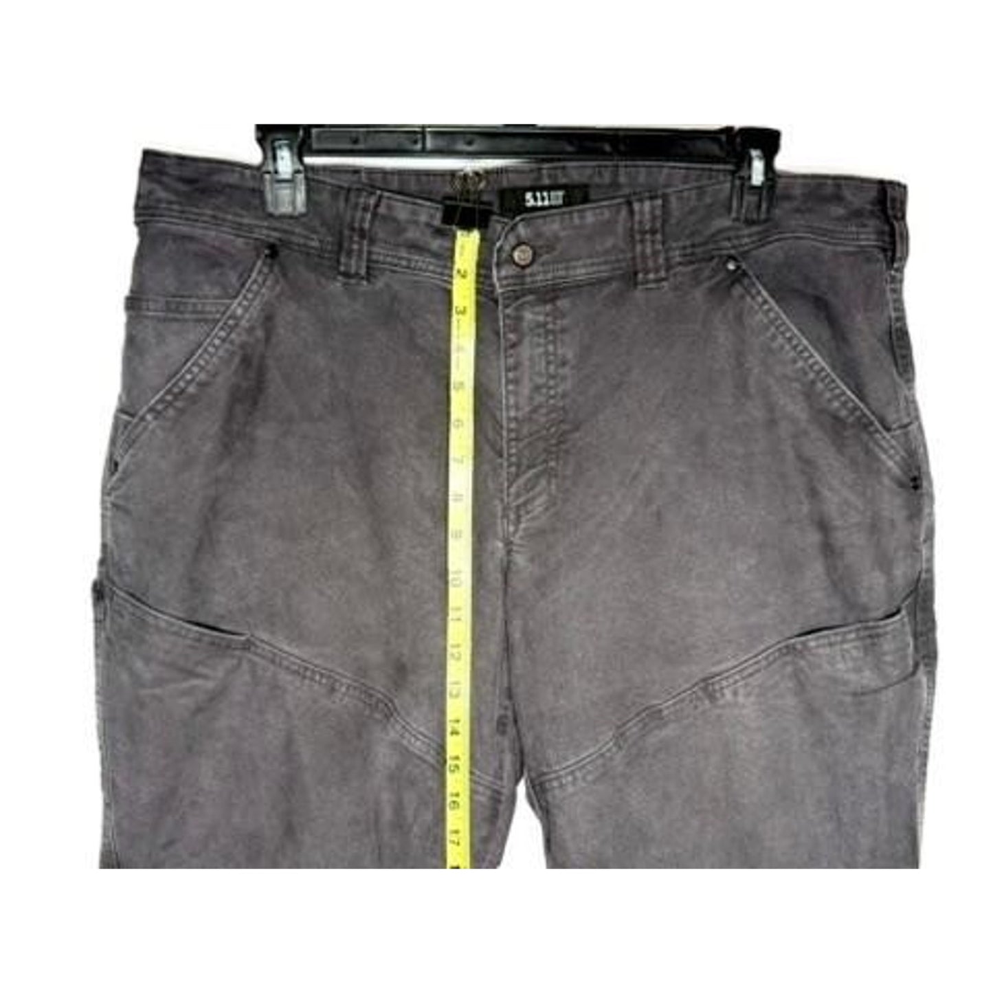 5.11 Tactical Mens Pants 42x30 Gray Canvas Utility Cargo Workwear Outdoor