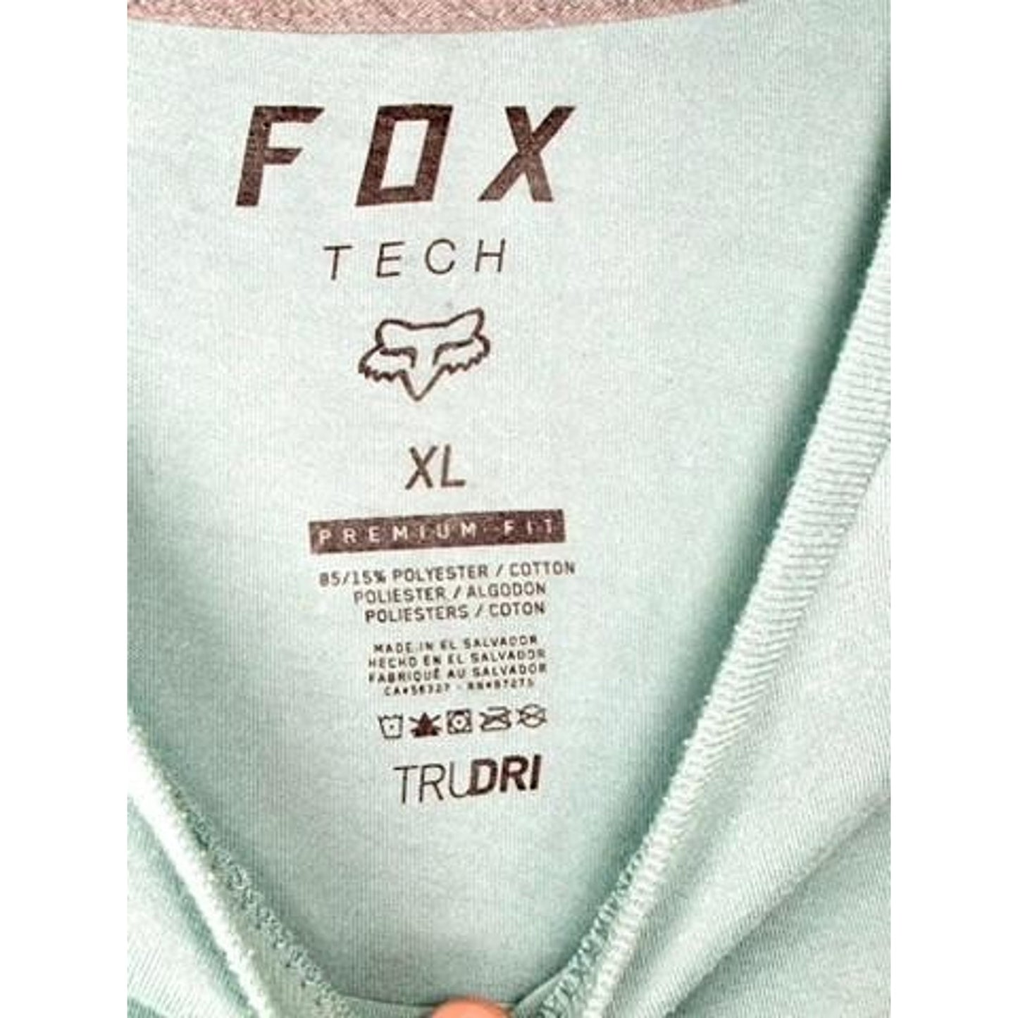 Fox Racing Tech T-Shirt Mens XL Blue TruDri Premium Fit Graphic Tee