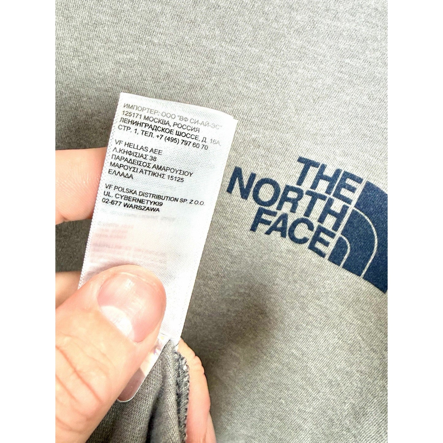 The North Face T-Shirt Men's Large Long Sleeve T-Shirt Grey Cpix