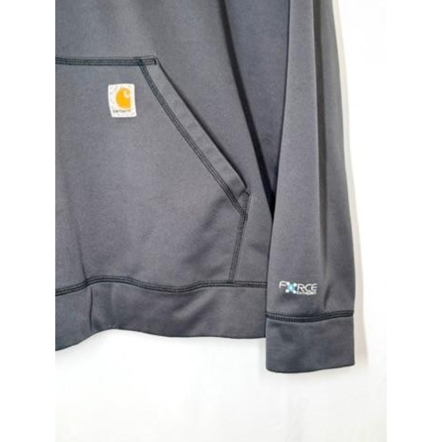 Carhartt Force Extremes 1/4 Zip Pullover Mens 2XL Gray Fleece Sweatshirt