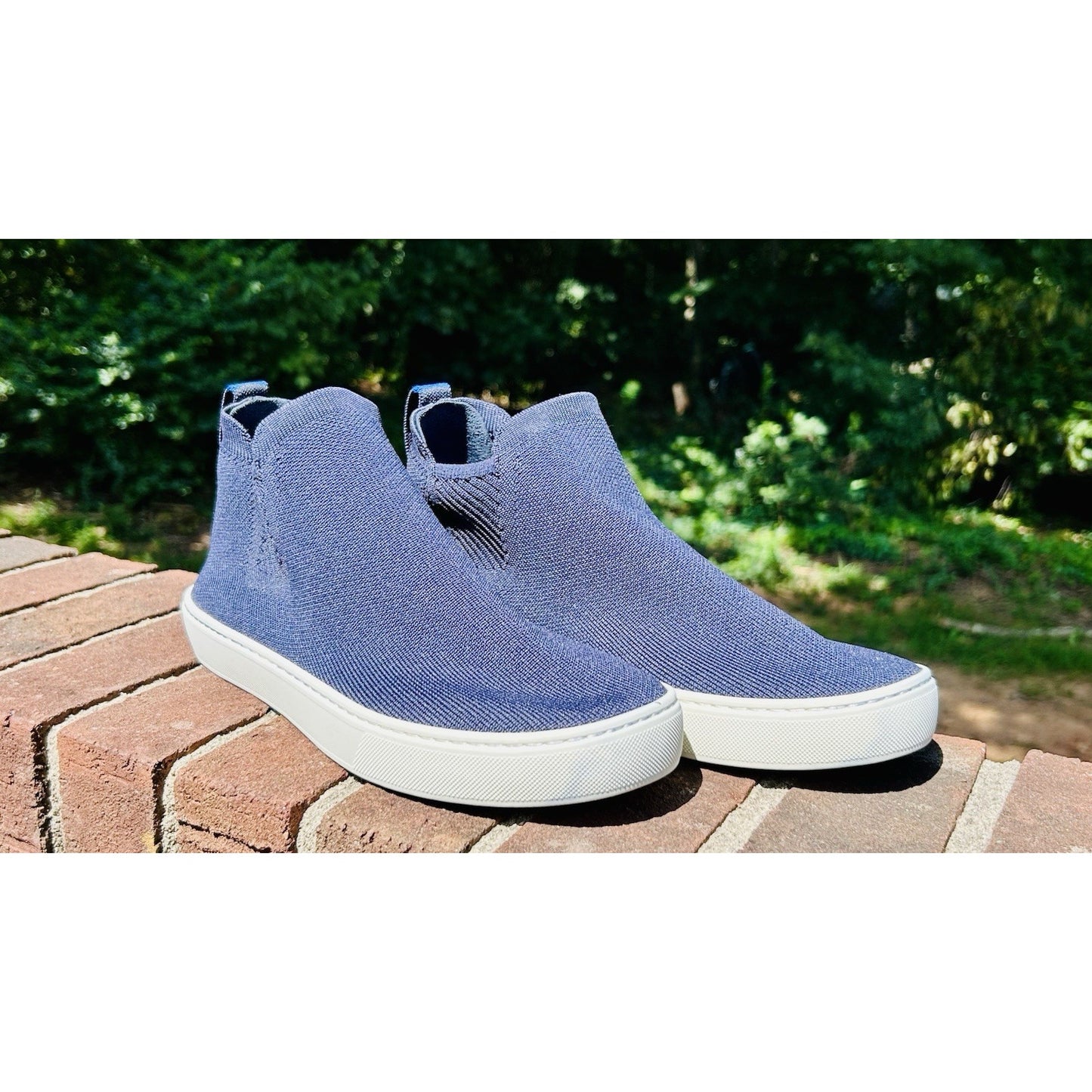 Rothy’s Women’s The Chelsea Pull-On High Top Ankle Boots Nightfall Navy Blue 9.5