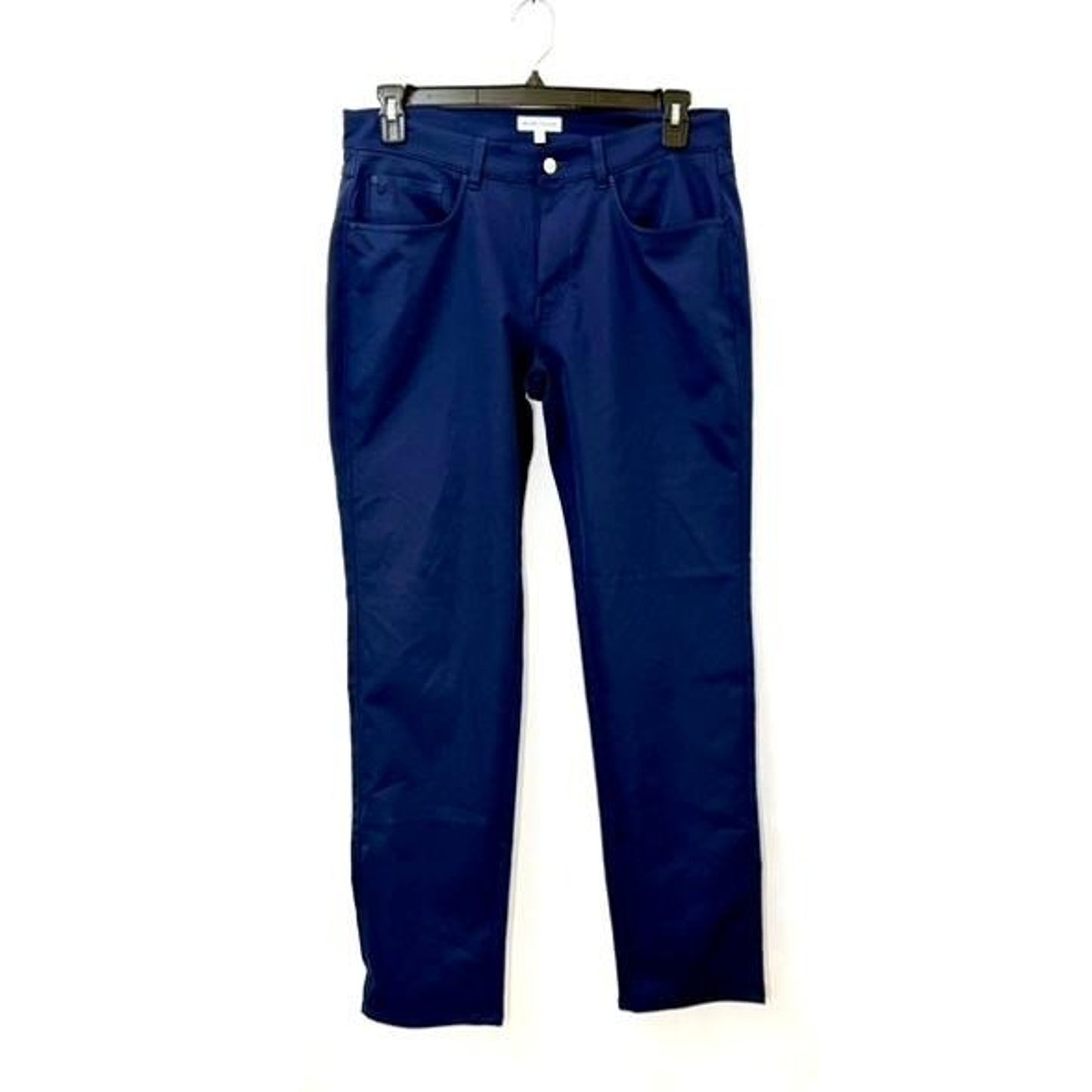 Peter Millar EB66 Classic Fit Pants Mens 33x32 Blue 5-Pocket 2-Way Stretch Golf