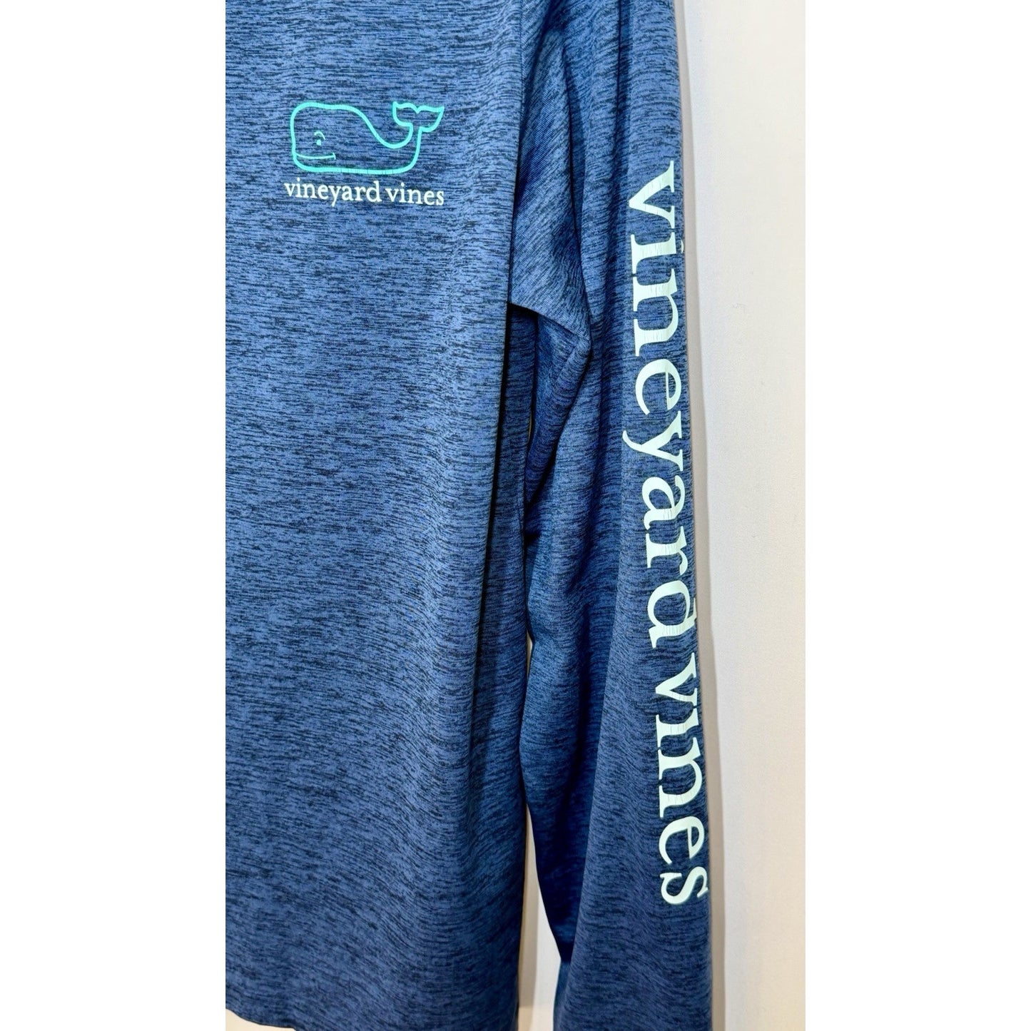 Vineyard Vines Performance Blue Athletic Long Sleeve Shirt - Men's XS