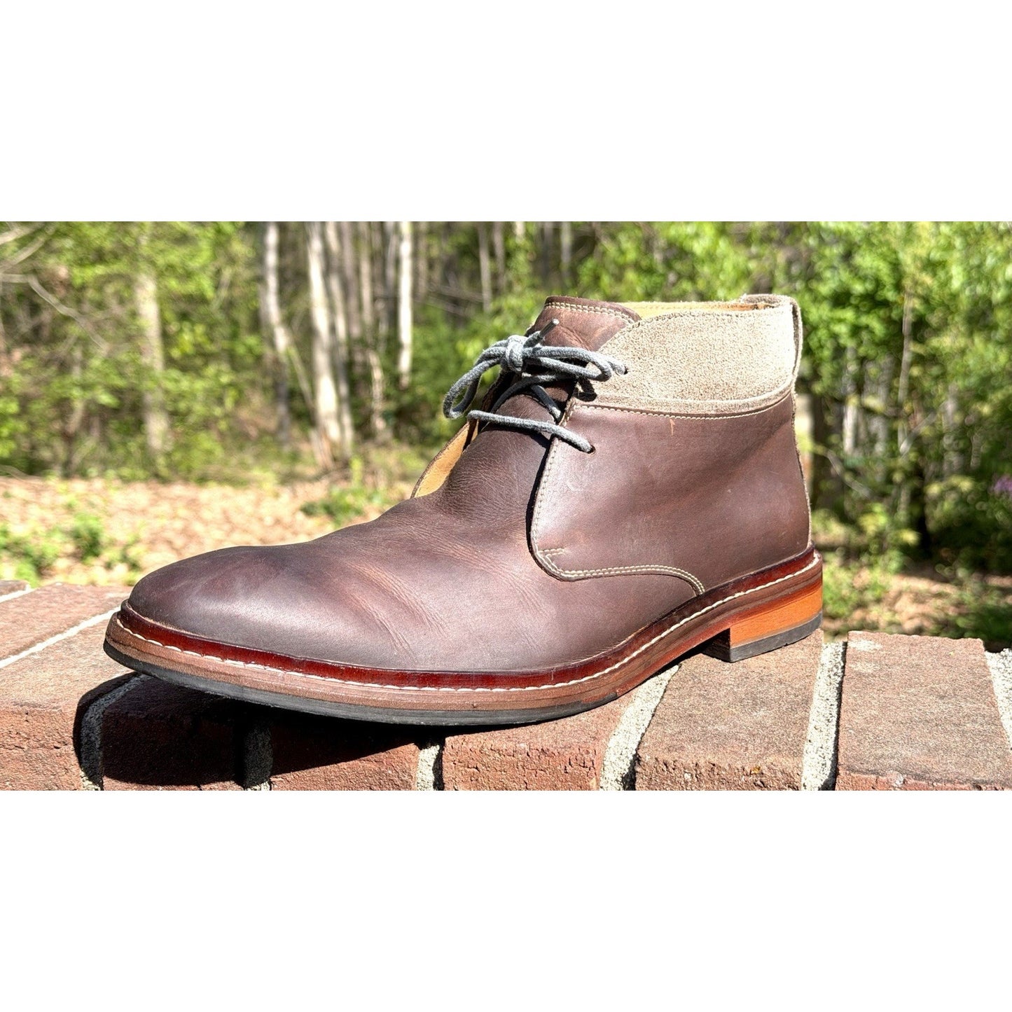 Cole Haan Williams Welt Leather Brown Men's 12M Ankle Chukka Boots - SEE PICS!!!