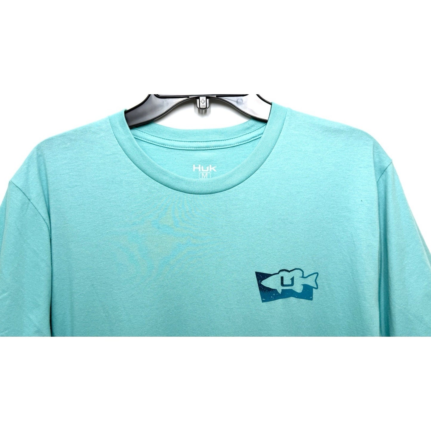 Huk Performance Fishing T-Shirt Sz M Medium “Open Late” Graphic Print Green