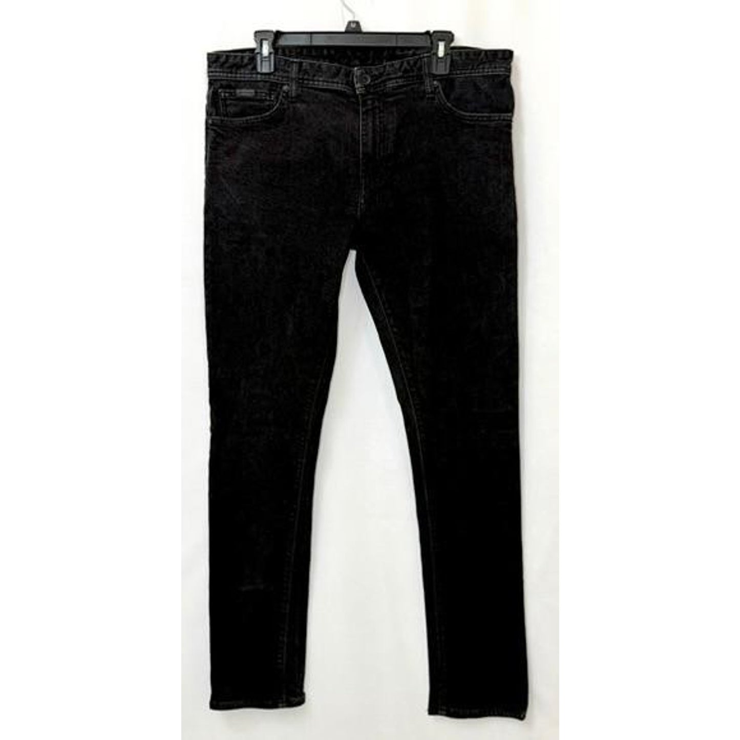 Armani Exchange J14 Skinny Jeans Mens 36 Black Denim Stretch Pants