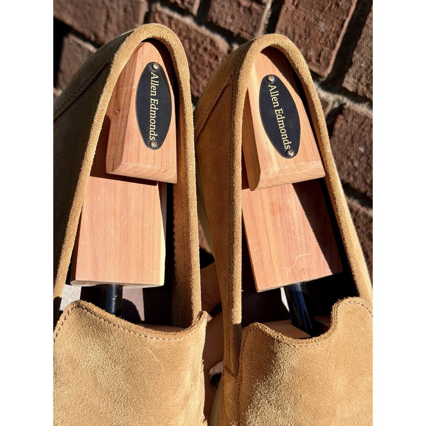 Berwick 1707 Palma Flex Men’s Tan Brown Suede Penny Loafers US Sz 11 US /44.5 EU