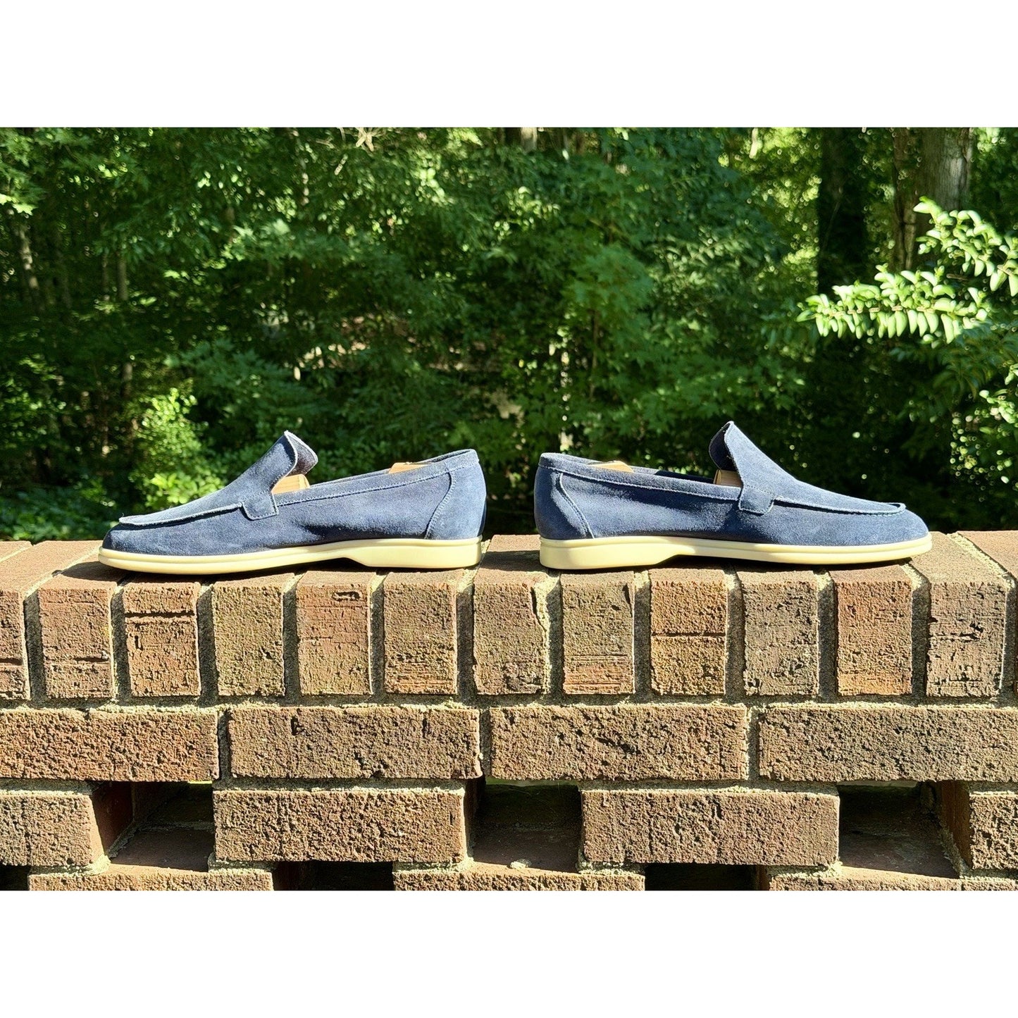 Berwick 1707 Palma Flex Men’s Blue Suede Penny Loafers US Sz 11 US / 44 EU NEW!!