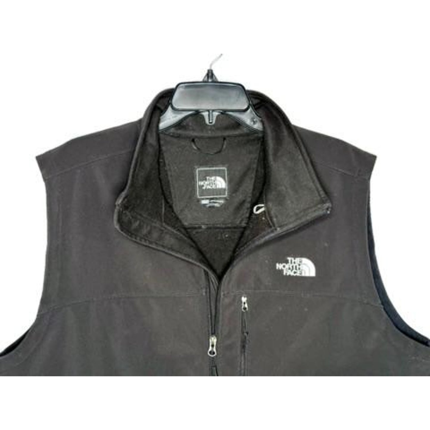 The North Face Apex Bionic Vest Mens XL Black Softshell Fleece Lined Full Zip