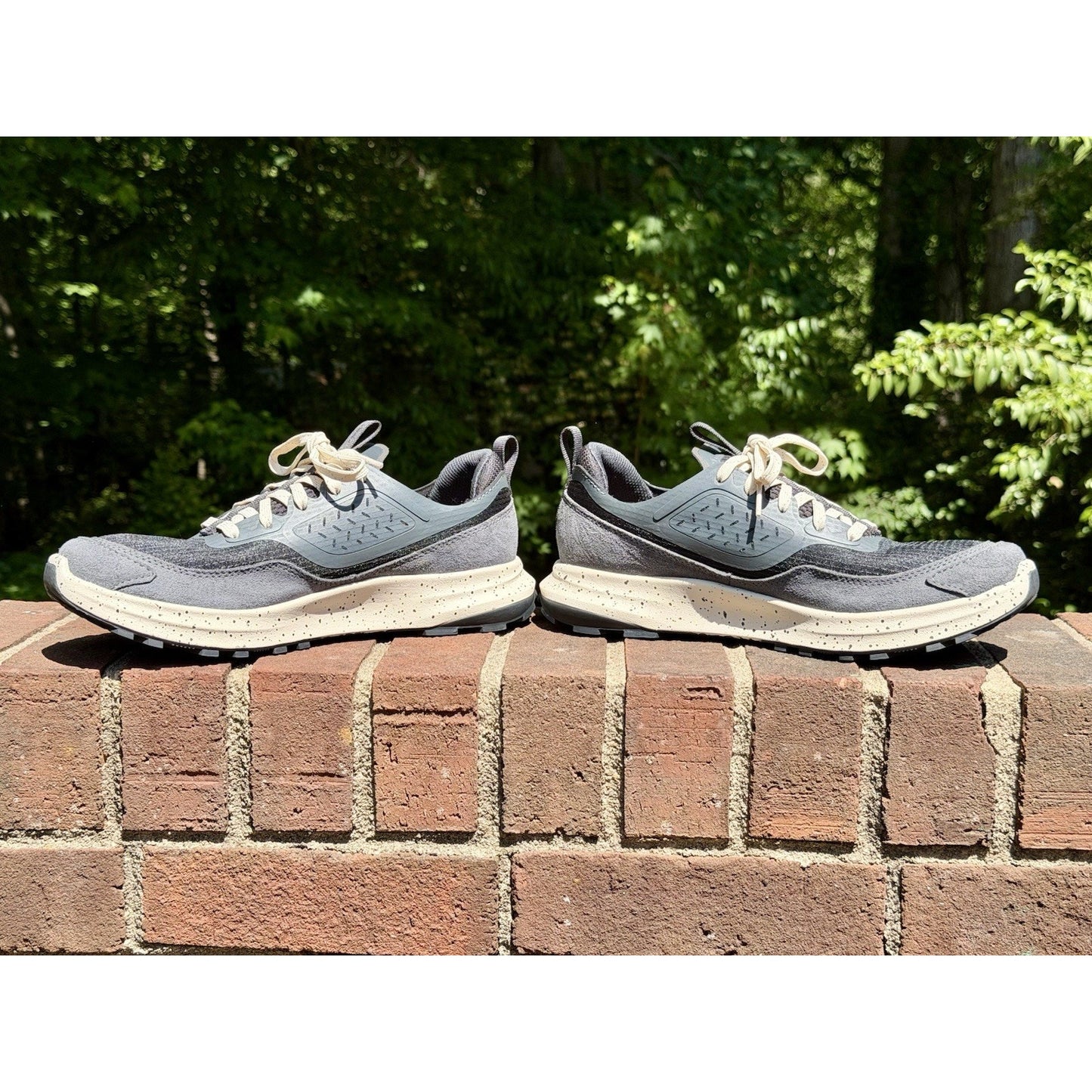 OluKai Makiki Womens Size 9 Trail Running Shoes Dark Gray Suede Worn Once VGC