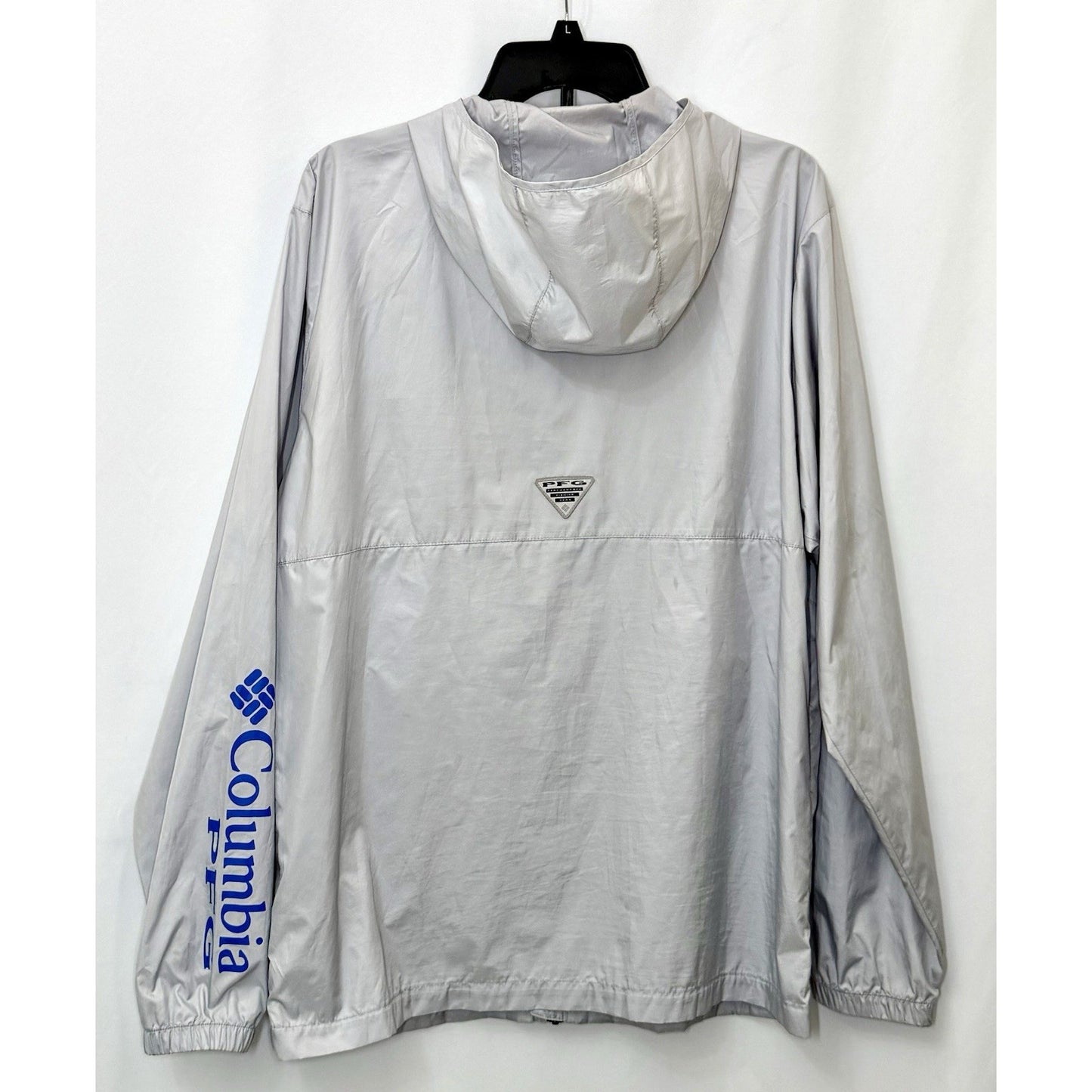 Columbia Terminal Spray PFG Grey Windbreaker Lightweight Jacket Men's Medium