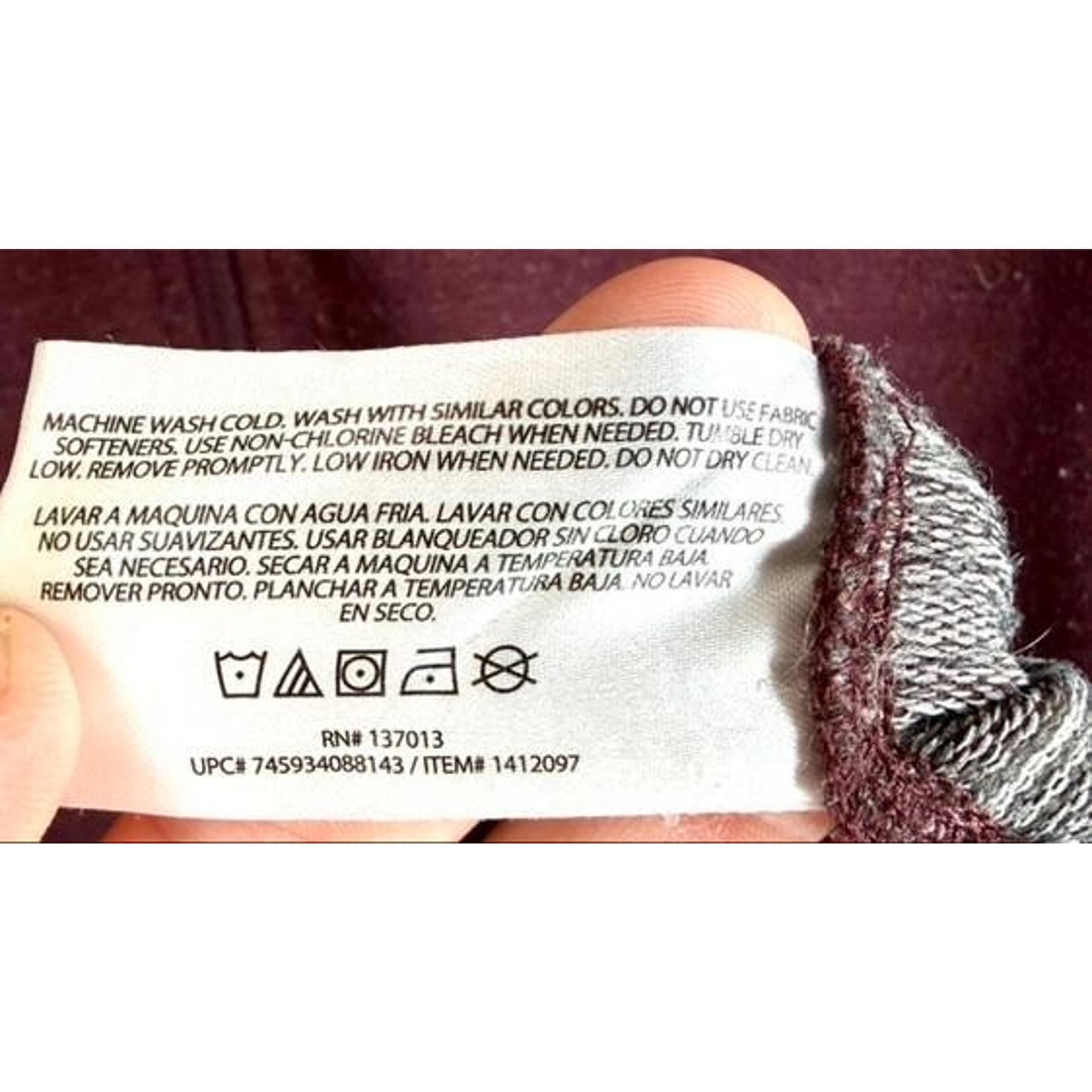 Orvis Quarter Zip Pullover Sweater Mens Medium Burgundy Heather Long Sleeve