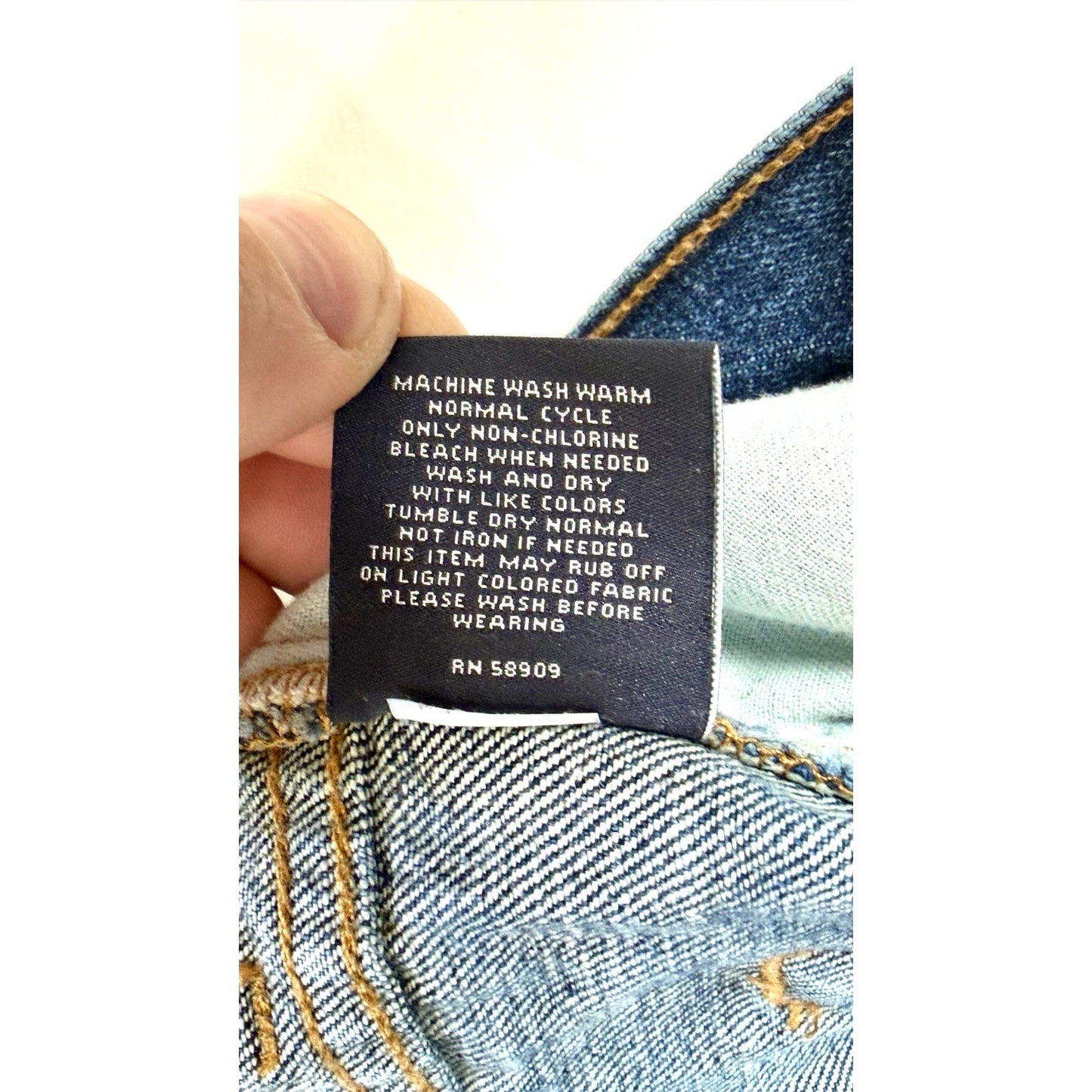 Hart Schaffner Marx Mens Jeans 34x30 Blue Wash Straight Leg Denim Pants