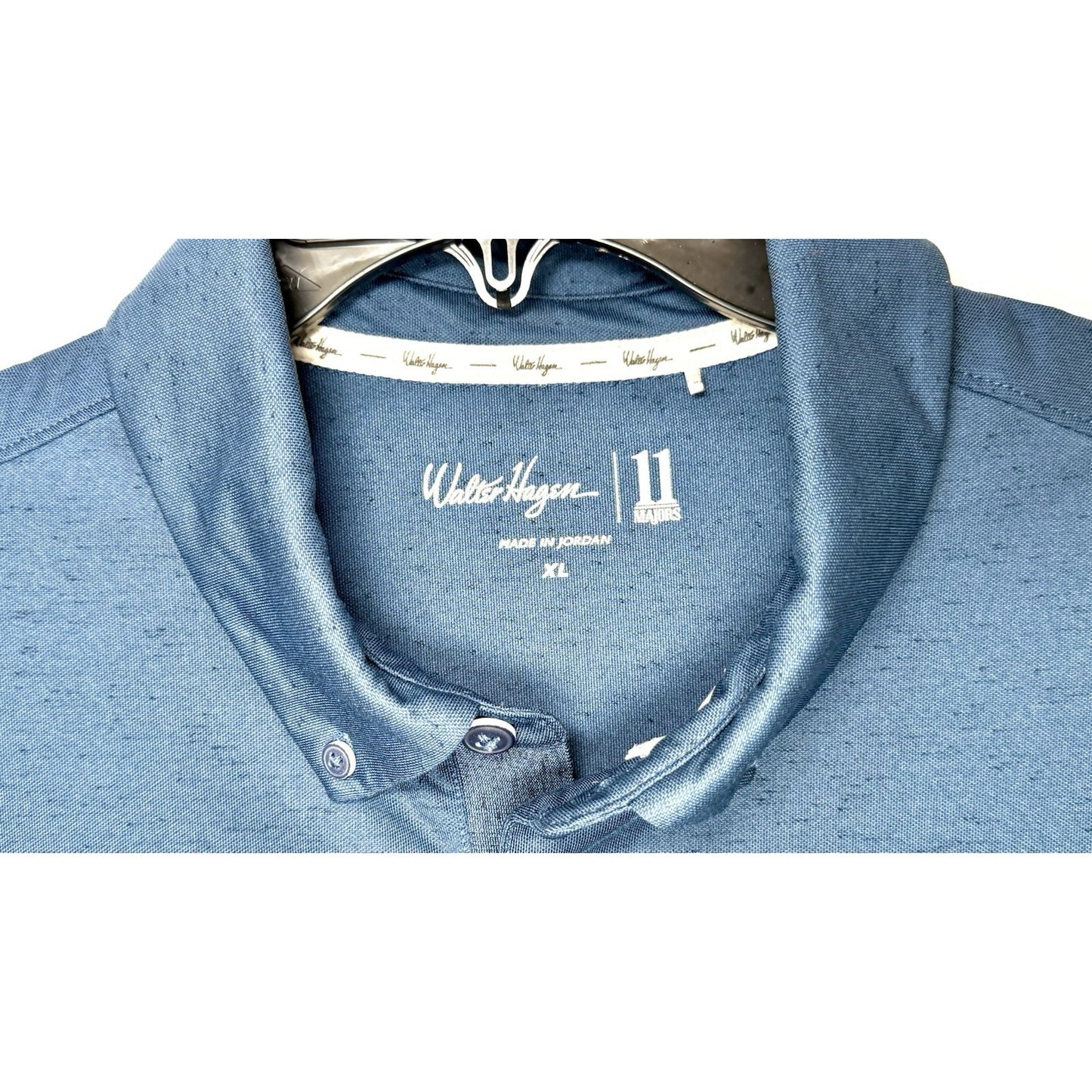 Walter Hagen 11 Majors Short Sleeve Polo Golf Shirt, Size M, Men's Heather Gray