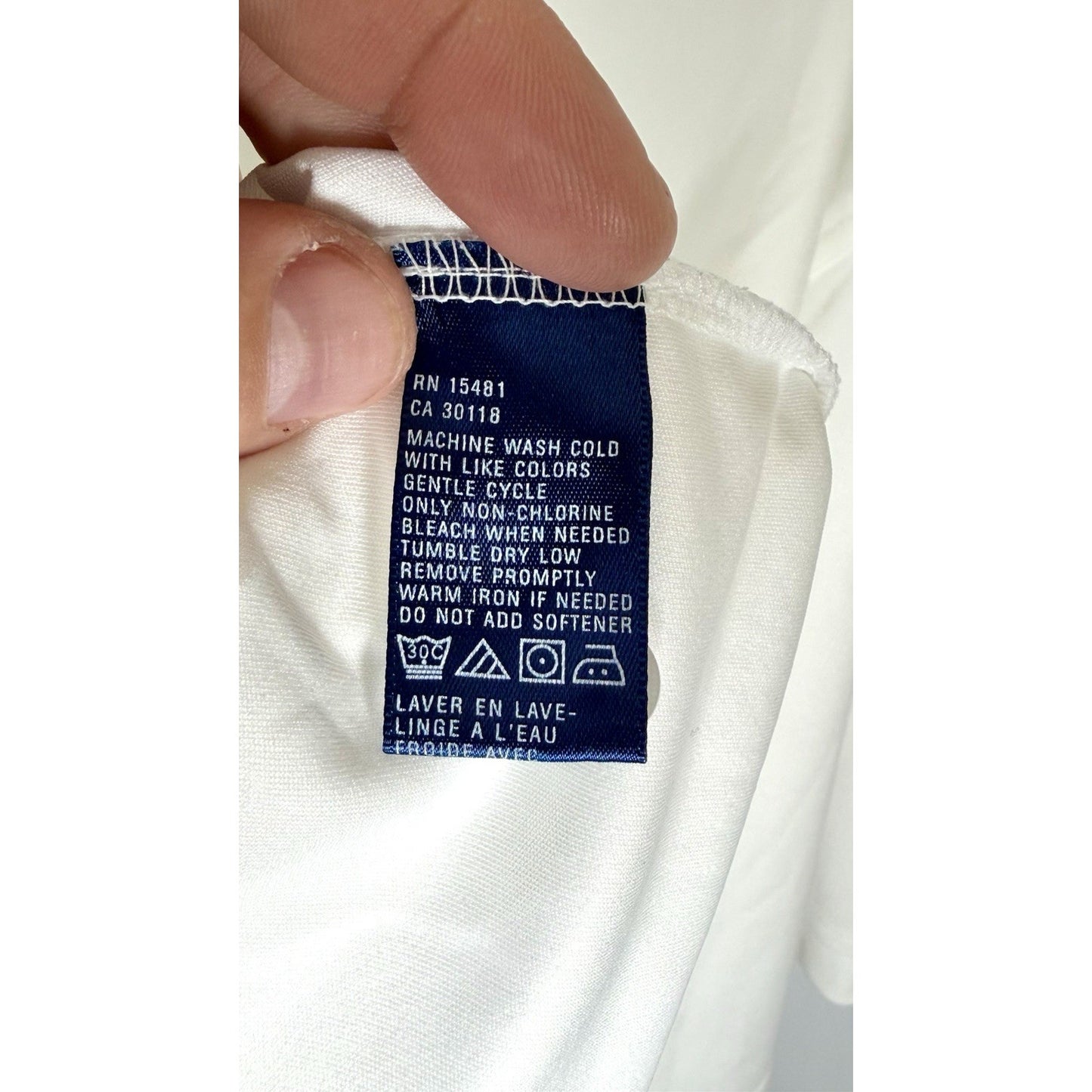Oxford America Veri Cool Mens Large White Short Sleeve Golf Polo