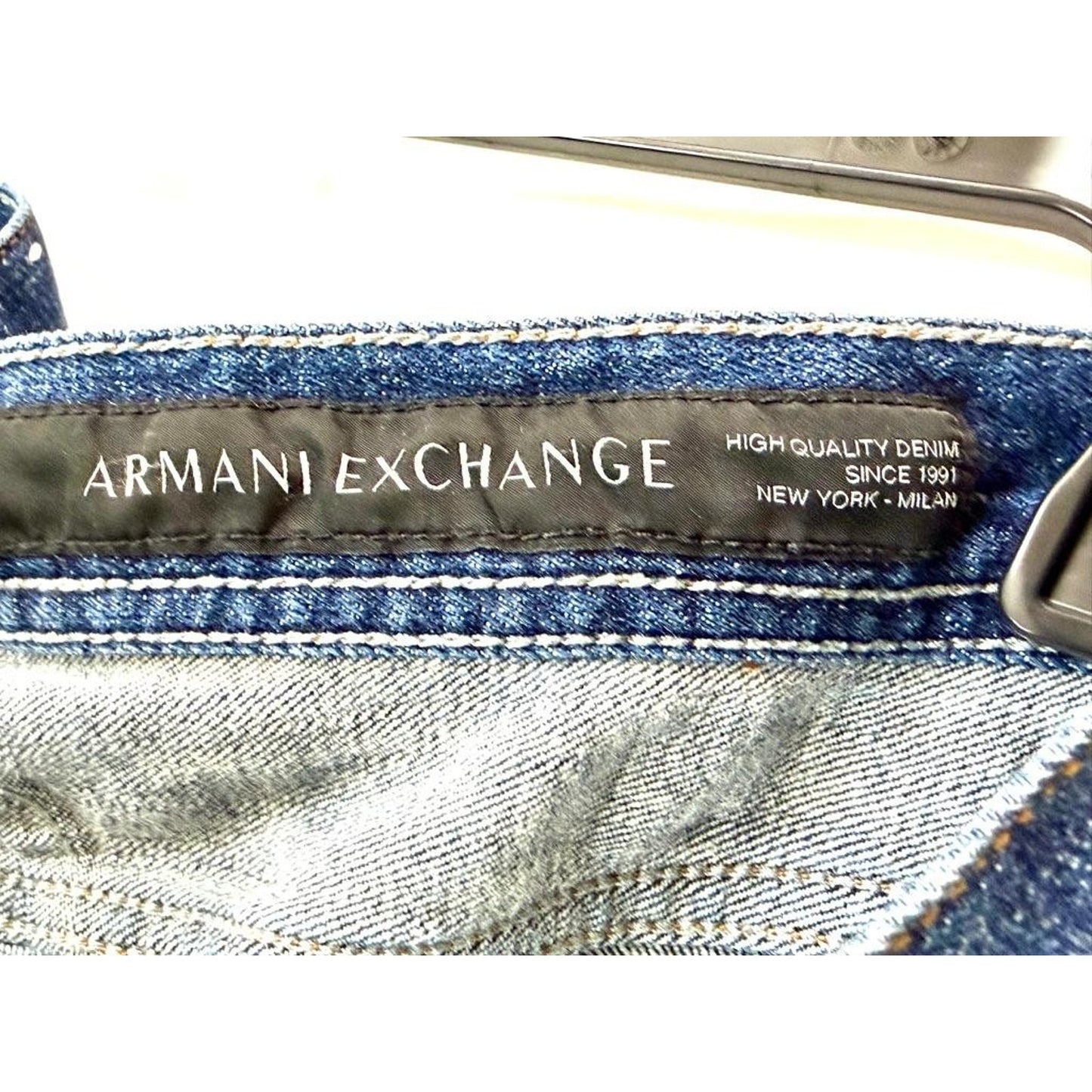 Armani Exchange J13 Slim Fit Jeans Mens Size 36 Blue Denim Pants