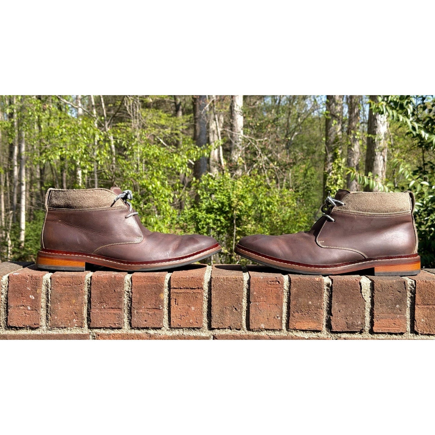 Cole Haan Williams Welt Leather Brown Men's 12M Ankle Chukka Boots - SEE PICS!!!