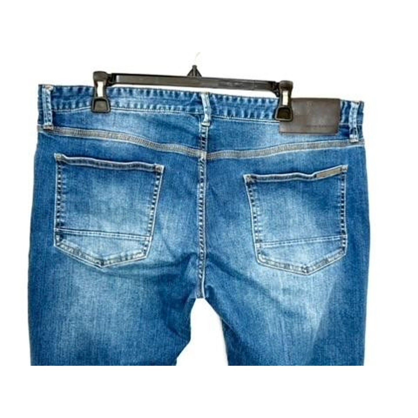 Armani Exchange Skinny Jeans Mens 36 Blue Stretch Denim Pants 7VJZ14 Z1BUZ