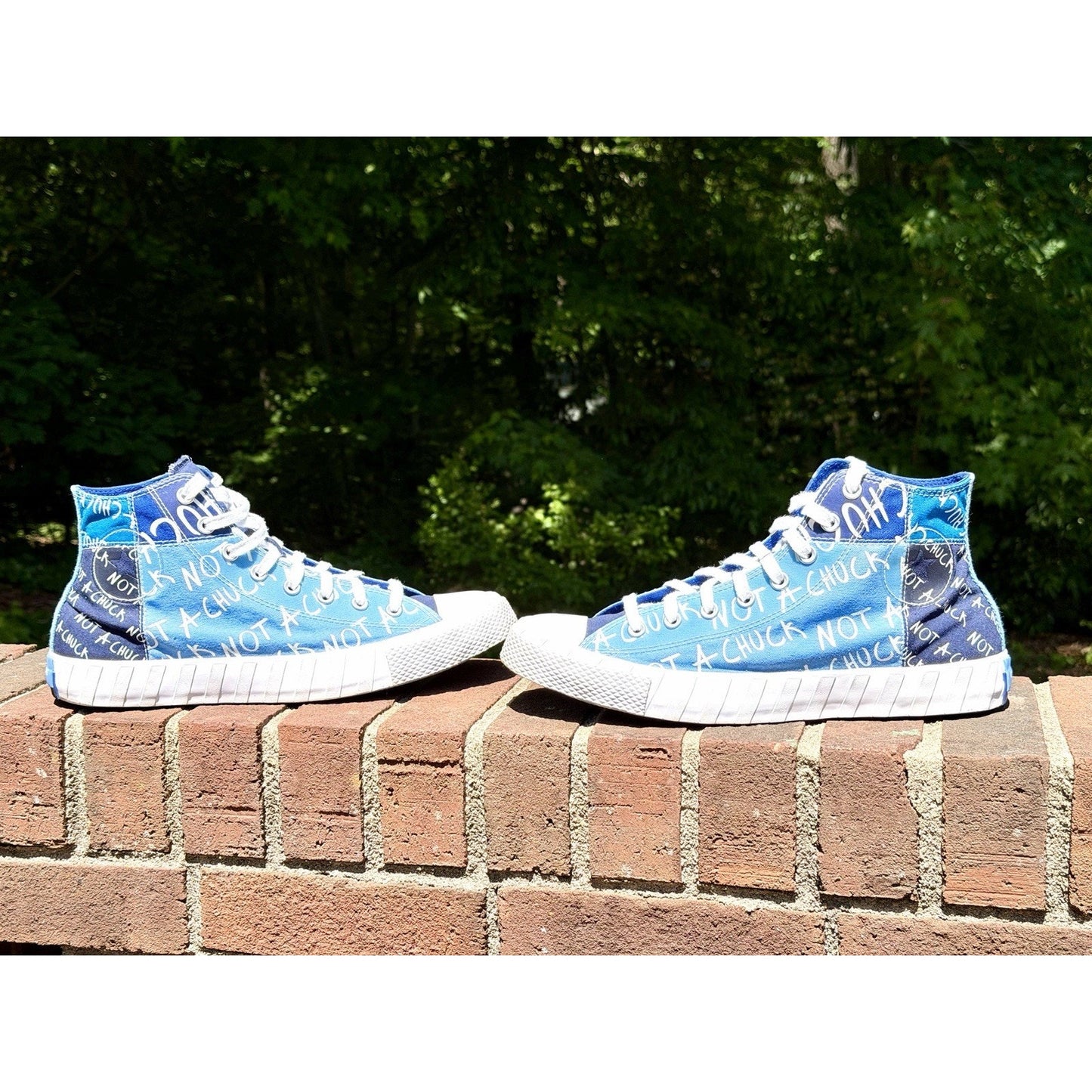 Converse UNT1TL3D Hi "Not A Chuck" University Blue Patchwork Men's Size 11.5