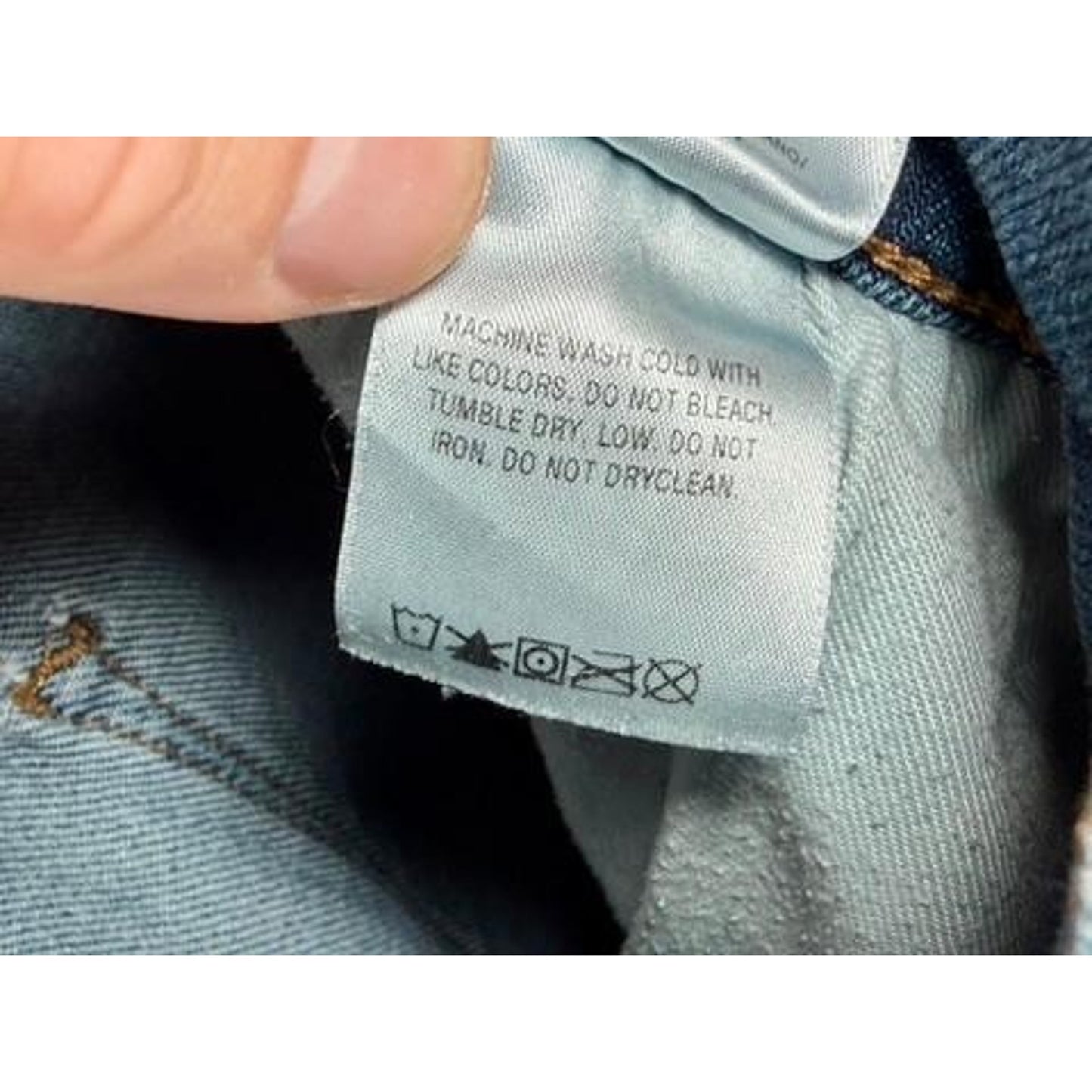 Hudson Jeans Mens 34 Blue Denim Relaxed Skinny Distressed Stretch Pants