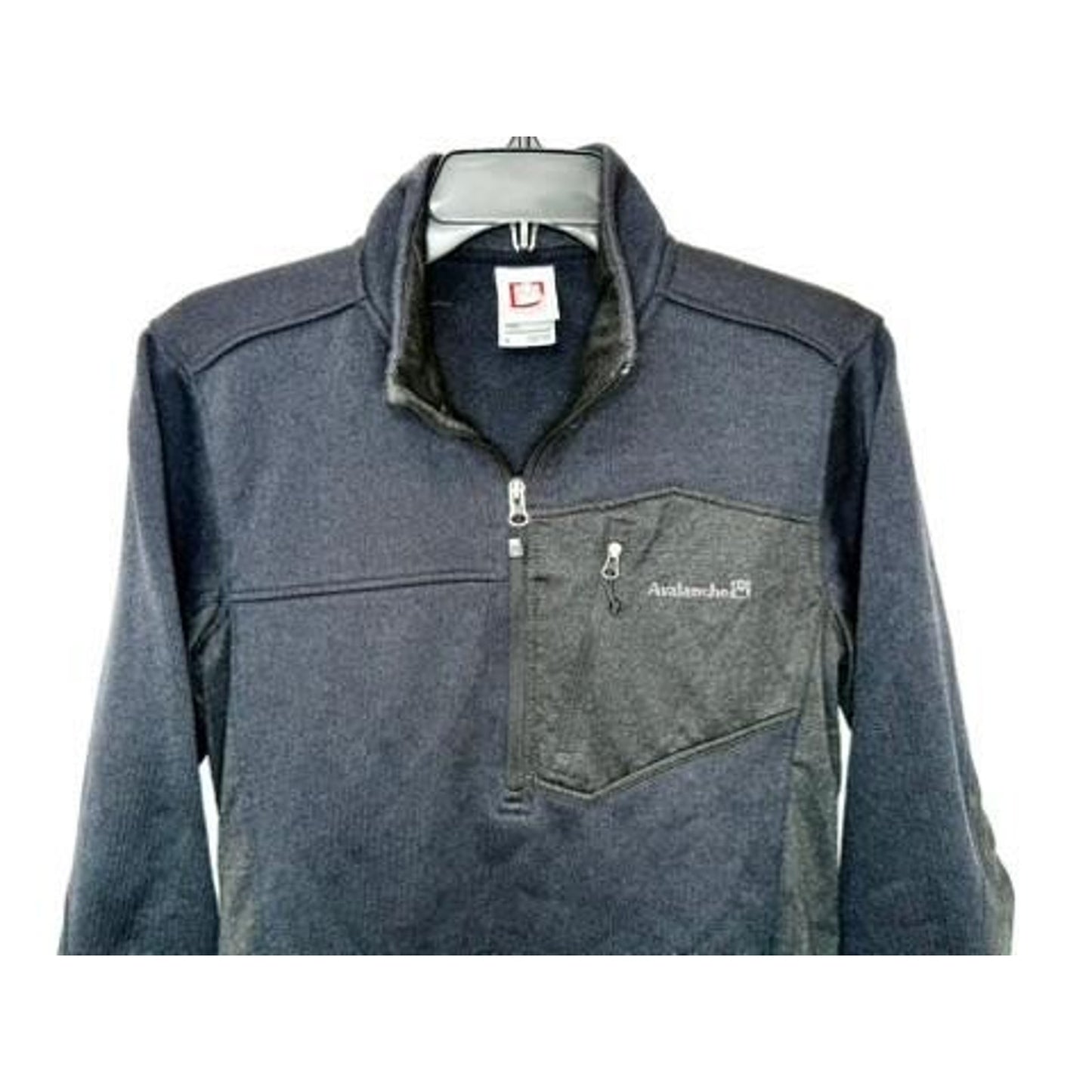 Avalanche Outdoor Supply Co Mens Small Blue Fleece 1/4 Zip Sweater Pullover