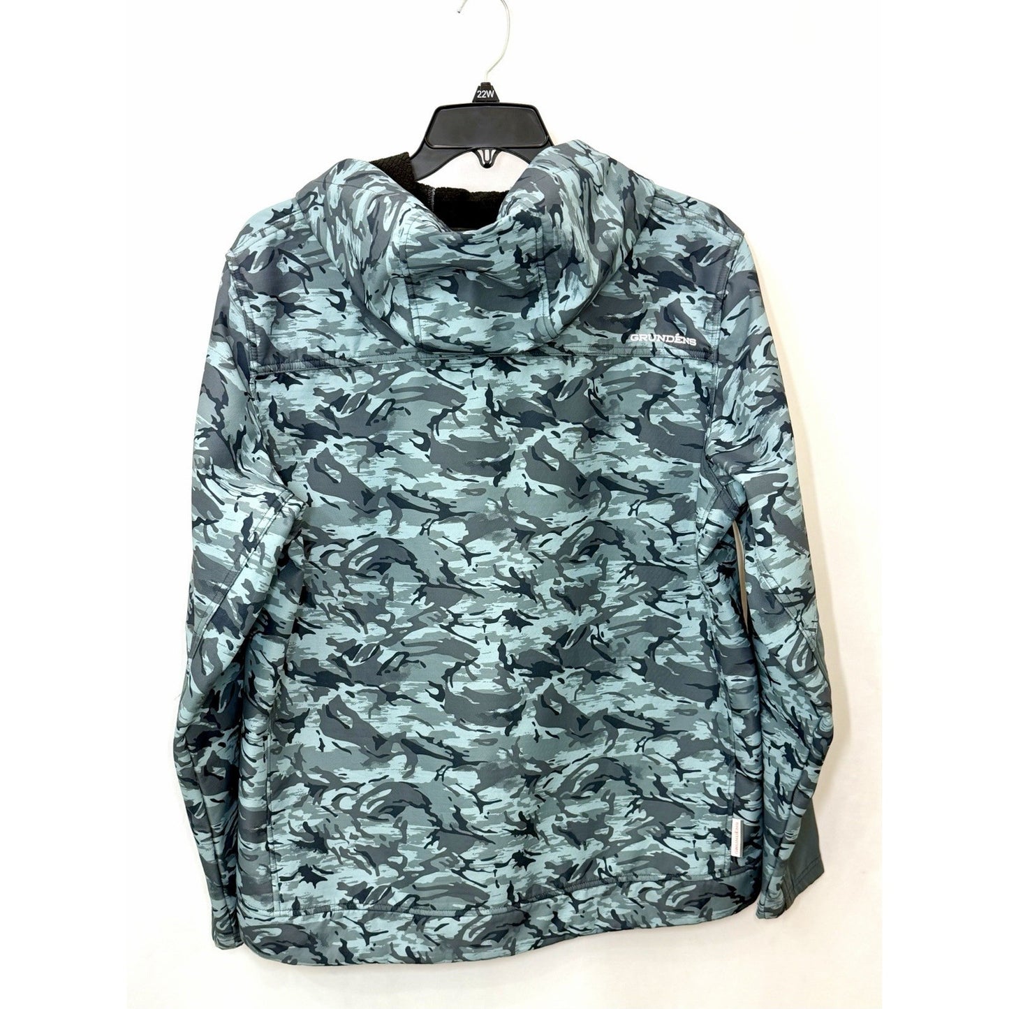 Grundéns Bulkhead Tech Fleece Jacket Mens Size XL Camo Hooded Fishing