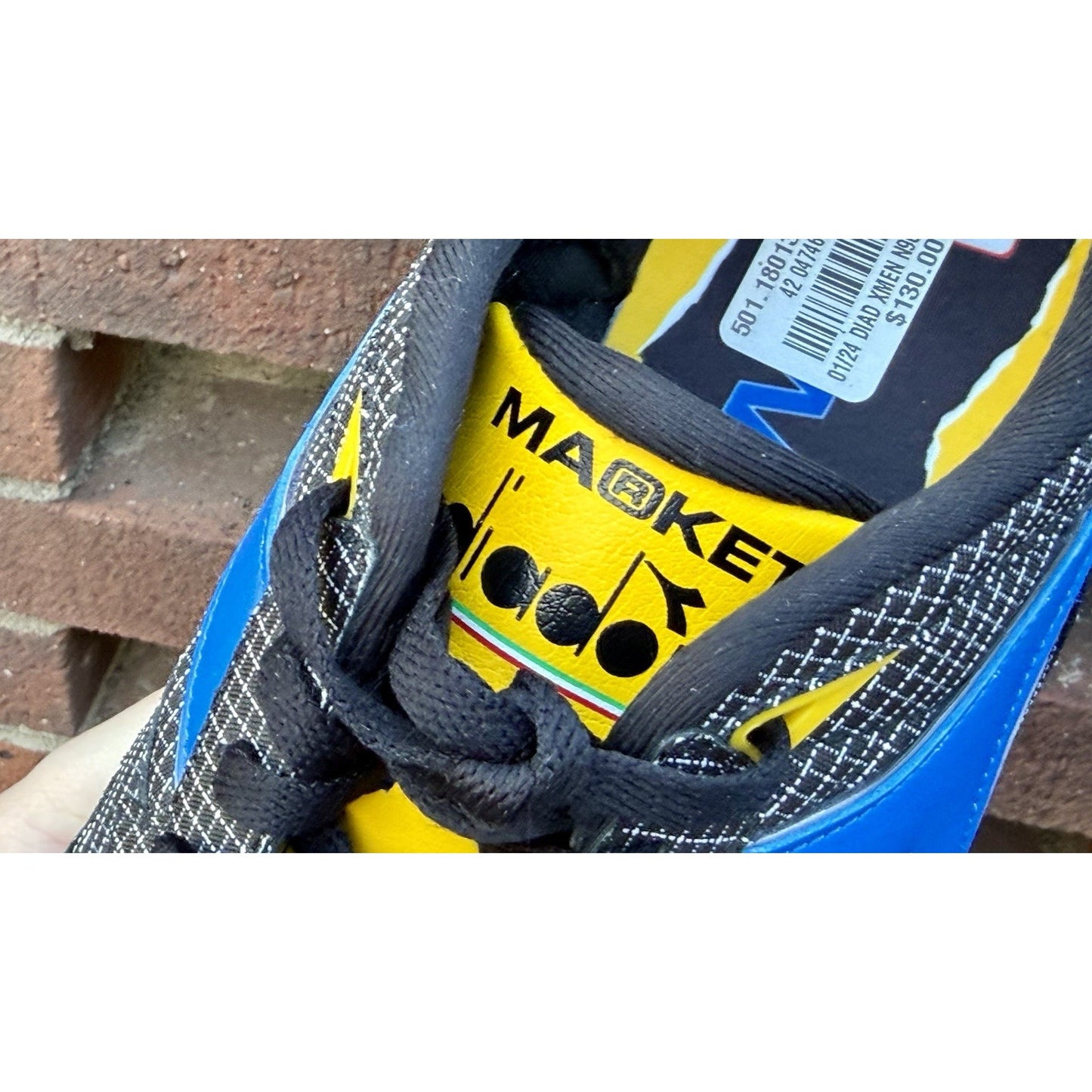 DIADORA X MARKET X MARVEL WOLVERINE SIZE 12.5 NEW W/O BOX