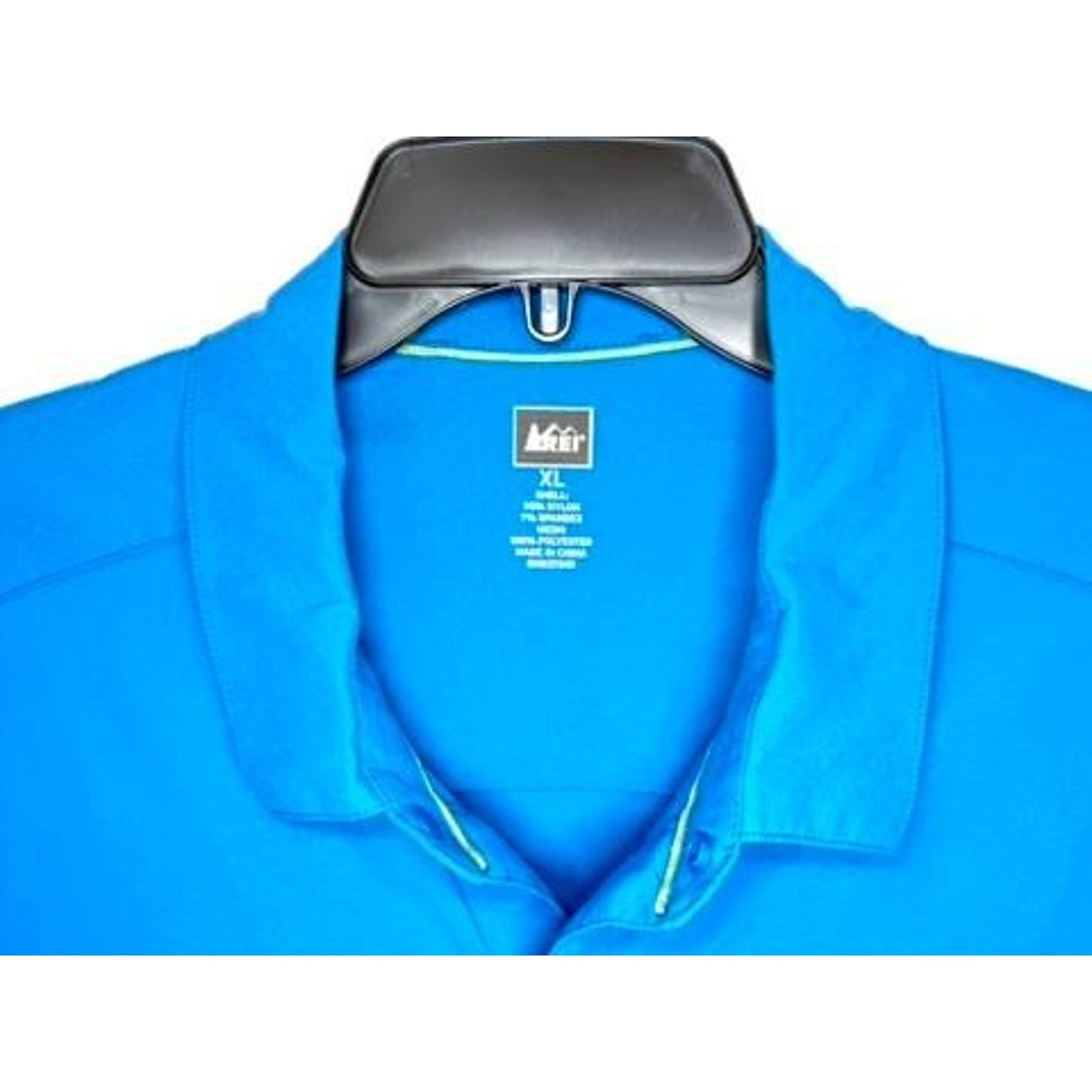 REI Co-op Sahara Hiking Shirt Mens XL Blue Long Sleeve Nylon Spandex Trail