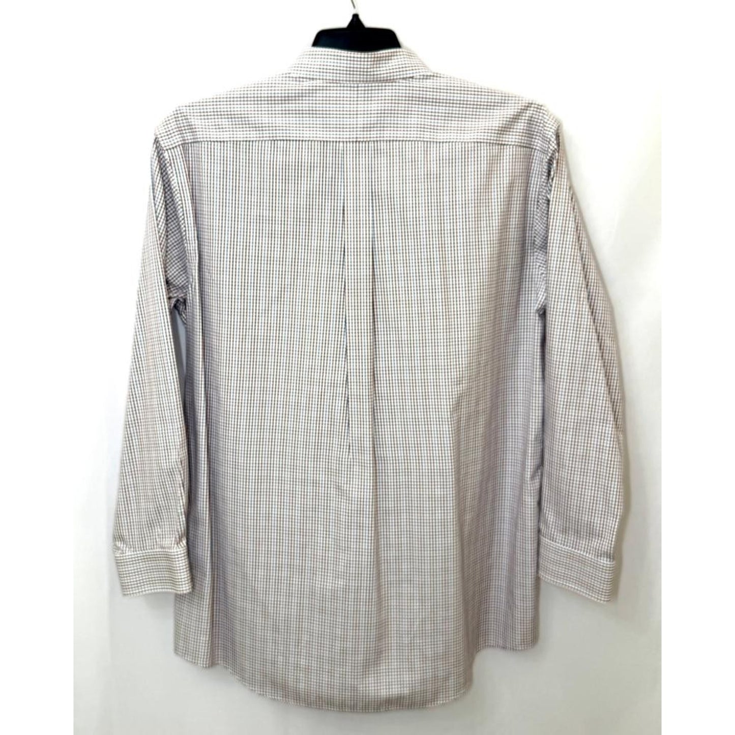 LL Bean Mens 16.5 33 Traditional Fit Button Down Shirt Cotton Plaid Long Sleeve