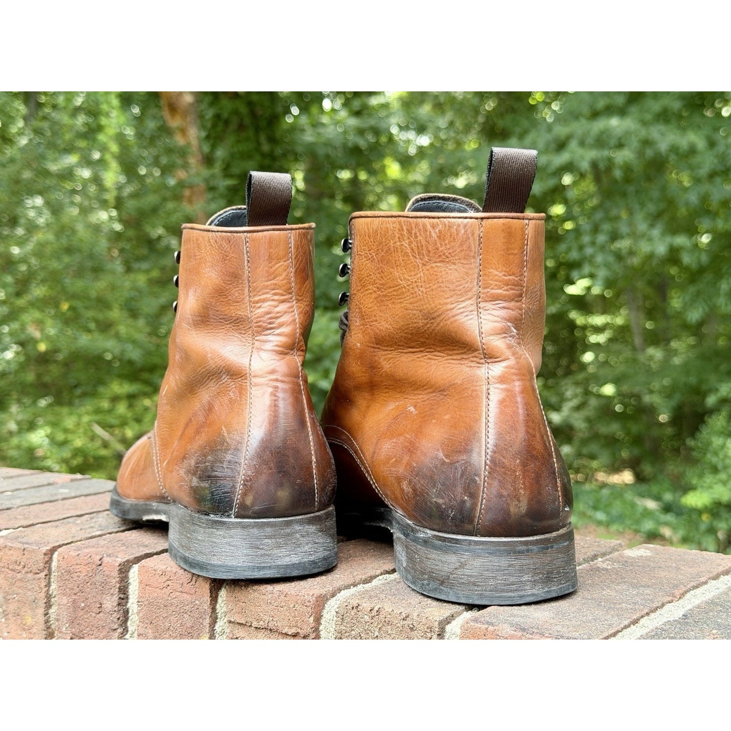 To Boot New York Hawkthorme Cognac Leather Boots Men’s Size 11 Italy ($450 NEW)