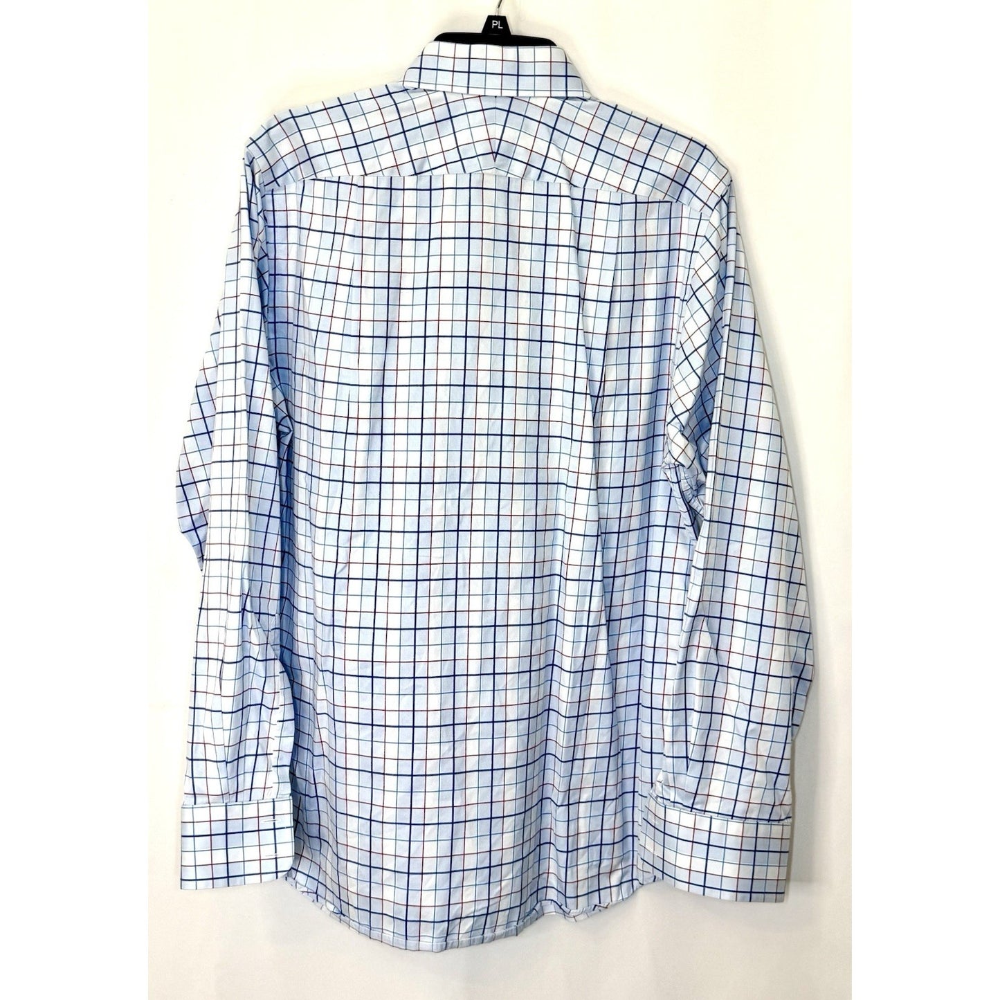 Charles Tyrwhitt Button Up Shirt Men’s 16/35 Slim Fit White Plaid