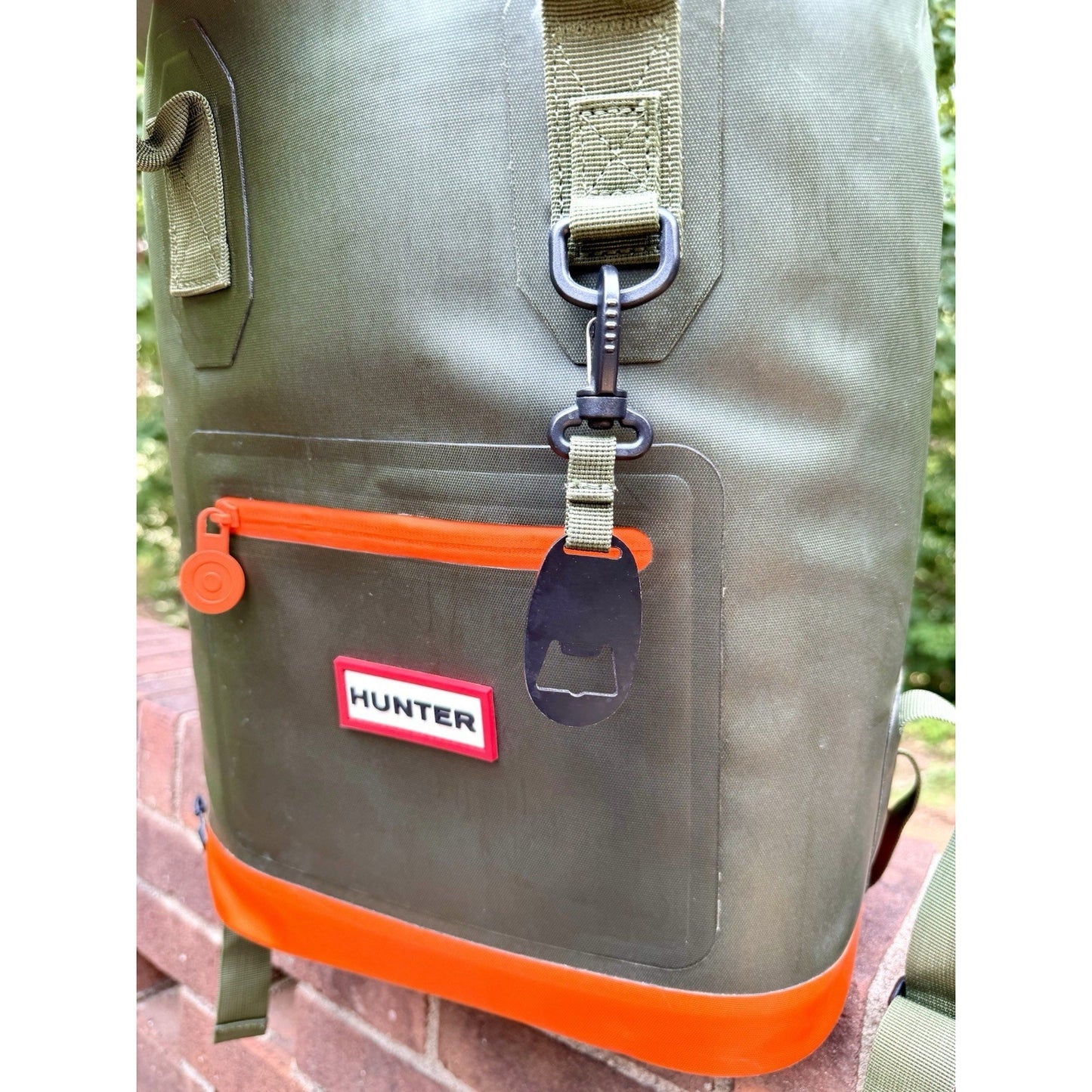 Hunter x Target Roll-Top Cooler Backpack 17L Waterproof Olive Green Orange
