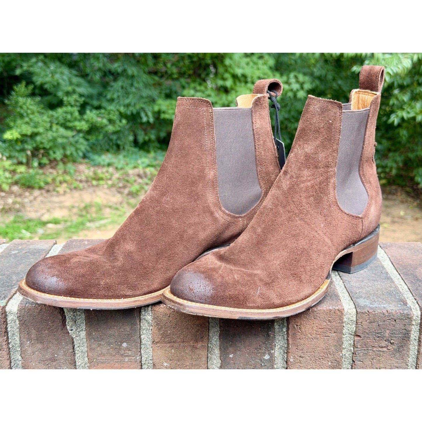 Cody James Black 1978 Franklin Chelsea Boots Mocha Suede Men 12D NWT $245 Retail